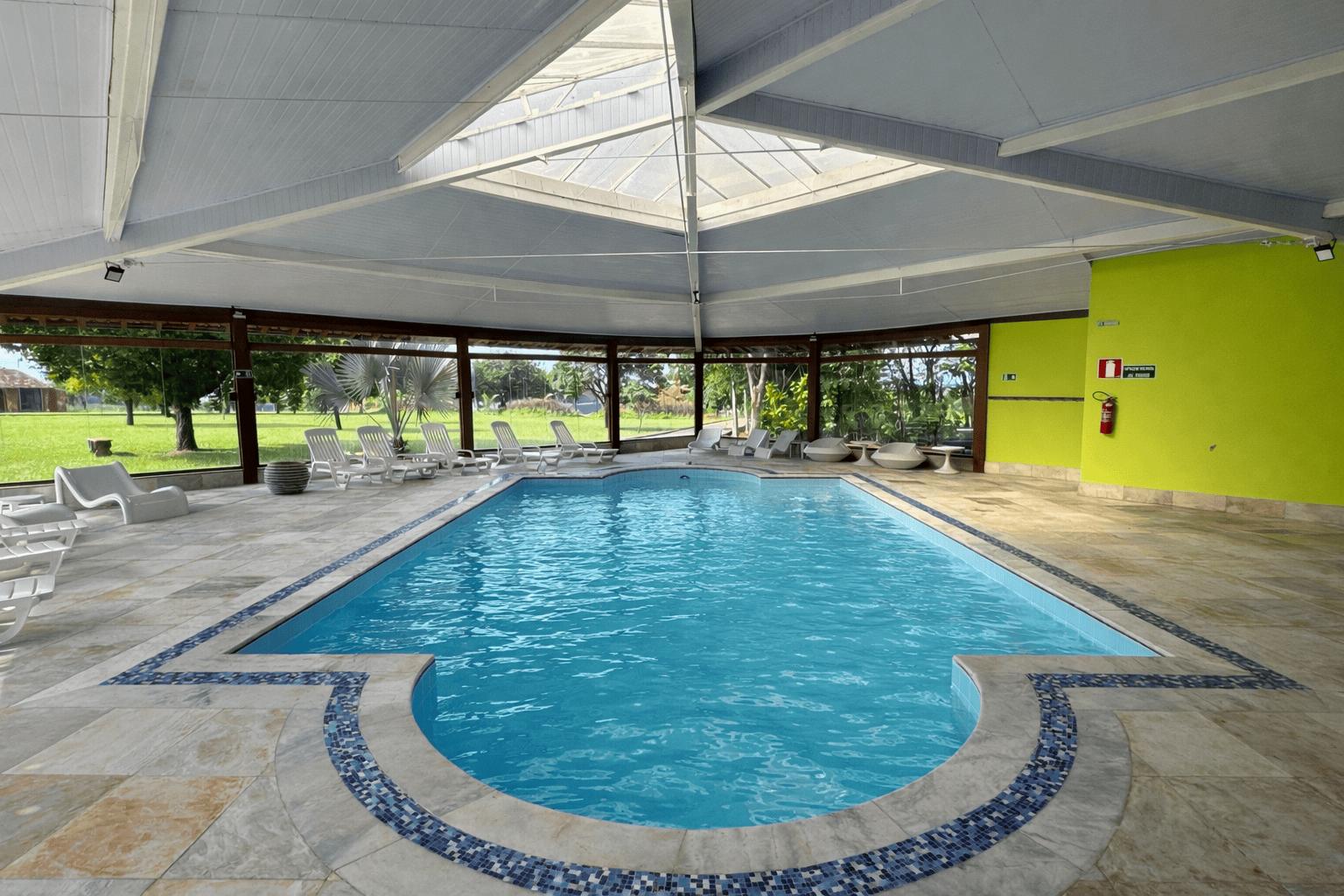 Vista Piscina Hotel Fazenda Lagoa Grande