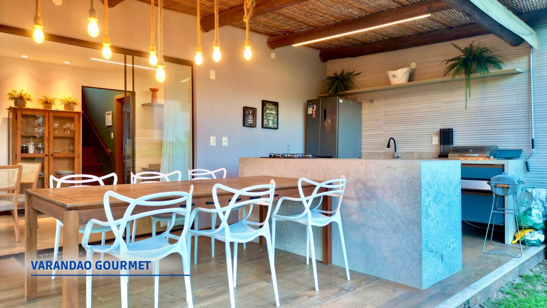 Área de desayuno Casa 602 Luxo e Conforto na Praia do Forte