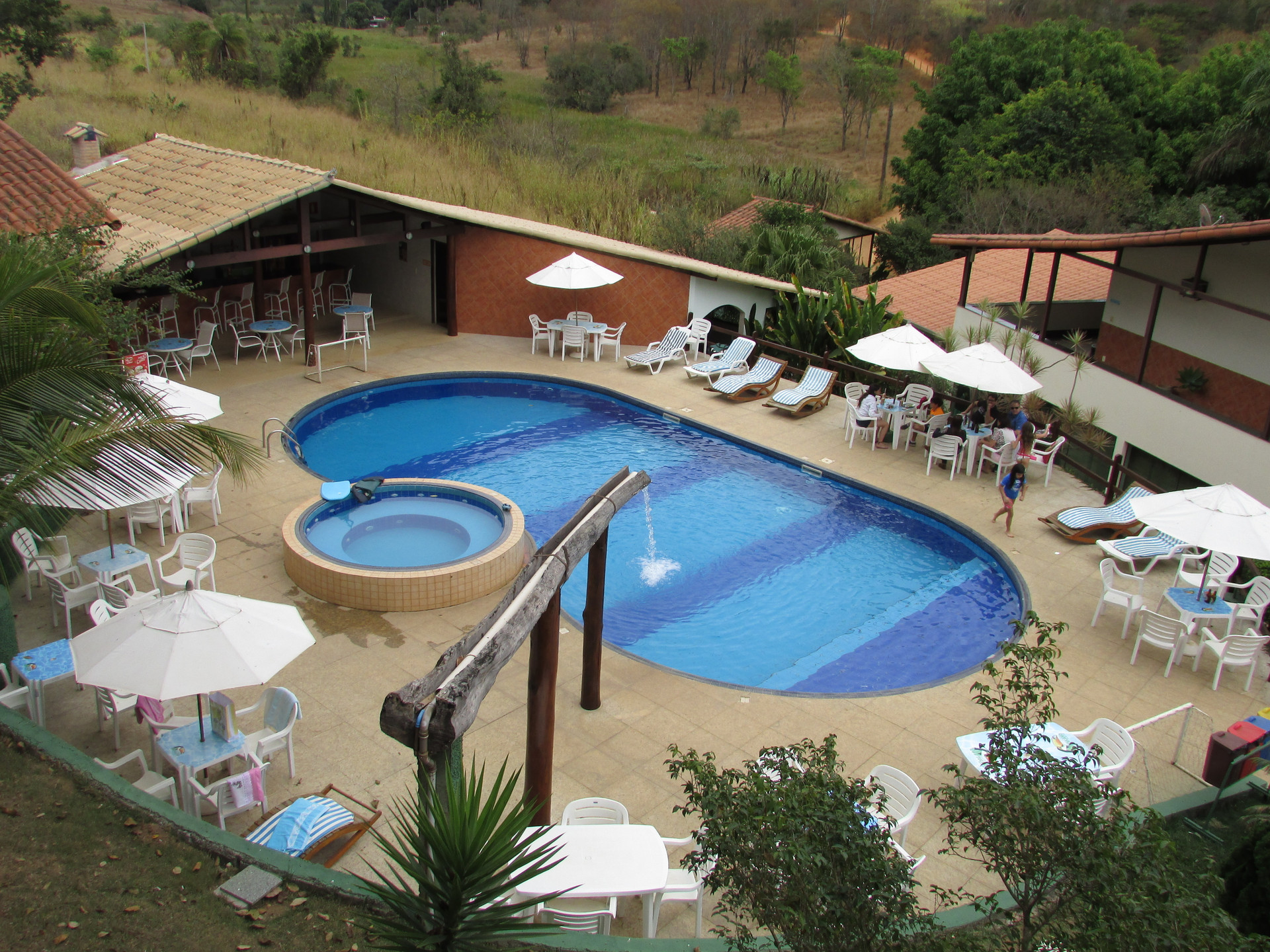 Vista Piscina Hotel Fazenda Tucano