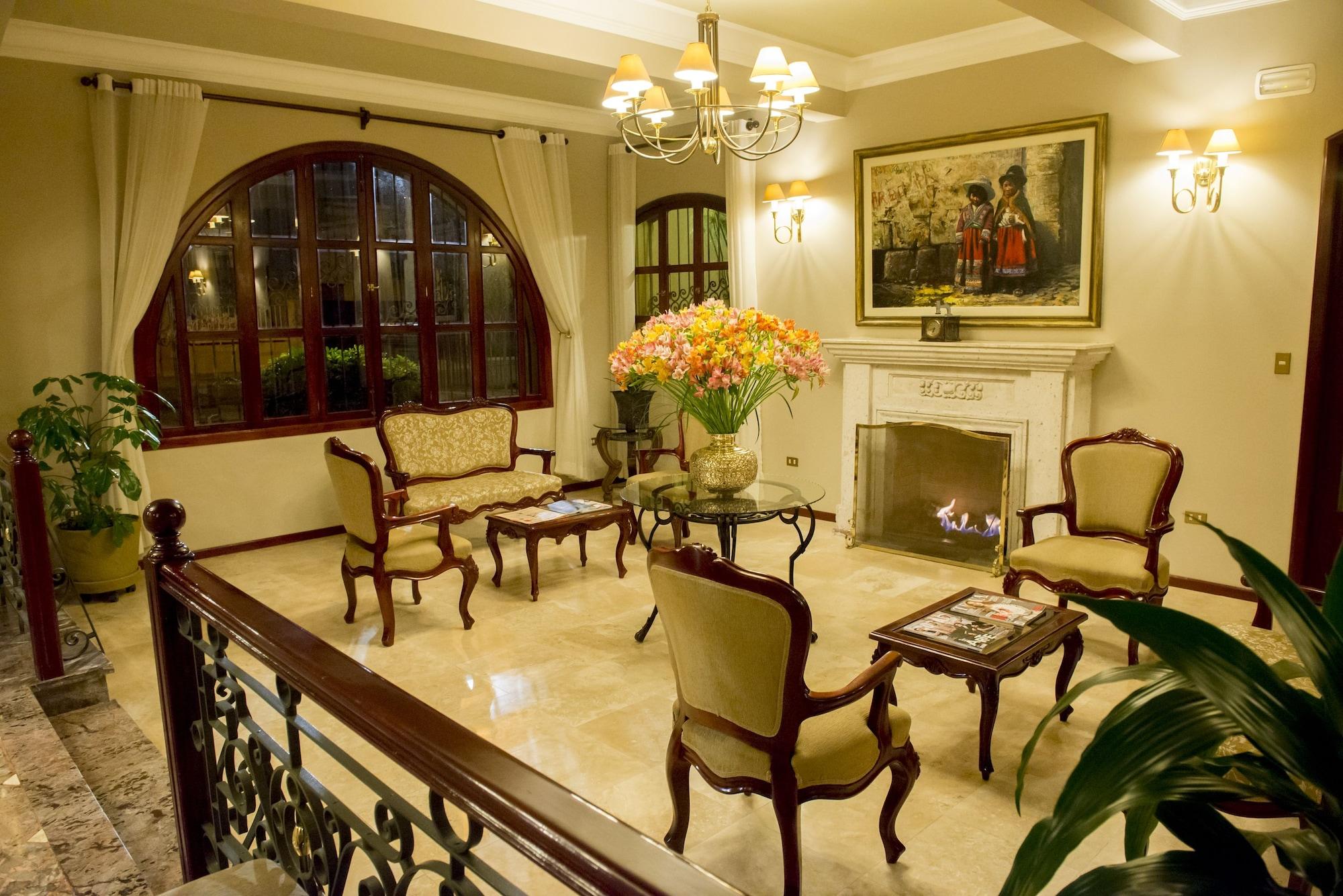 Vista Lobby El Cabildo Hotel Arequipa