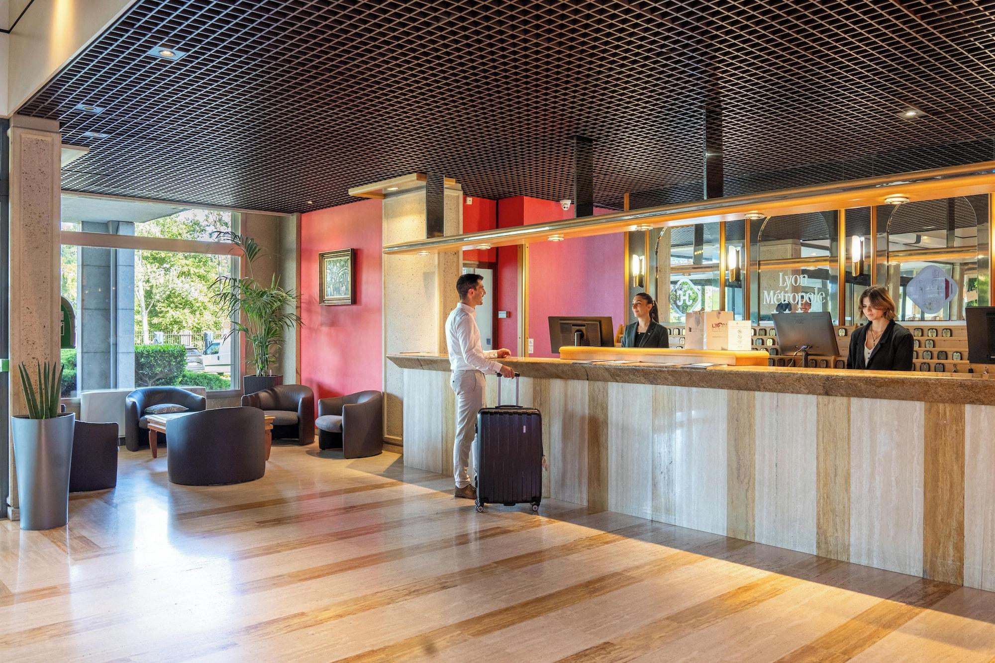 Vista Lobby Hotel Lyon Métropole