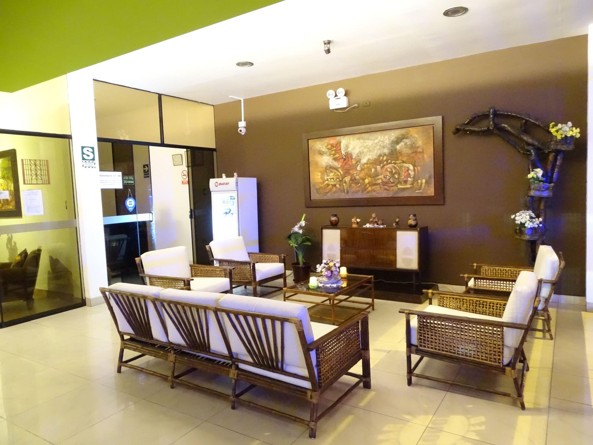 Vista Lobby Hospedaje Dimar Inn