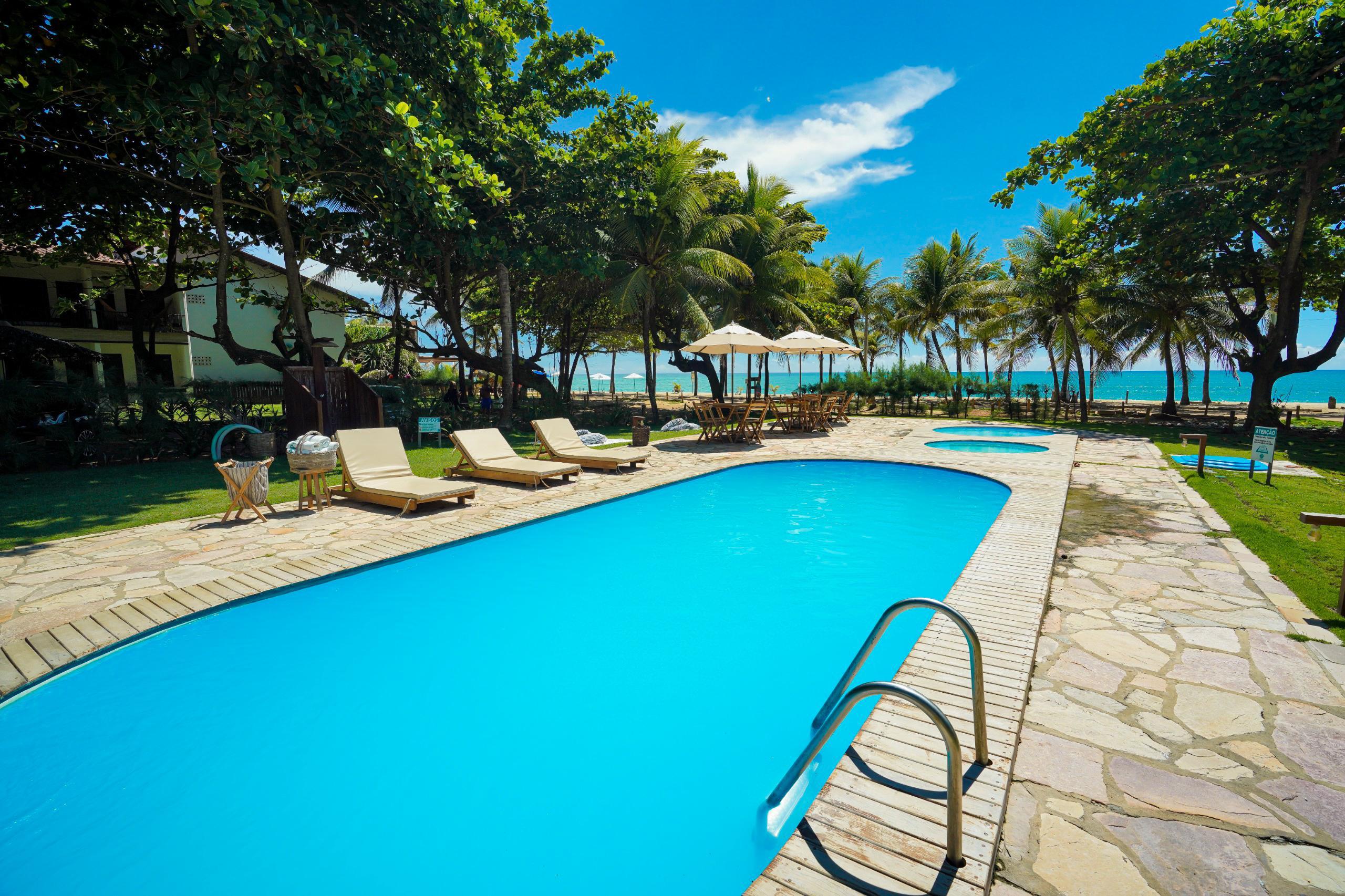 Vista Piscina Pousada dos Coqueiros
