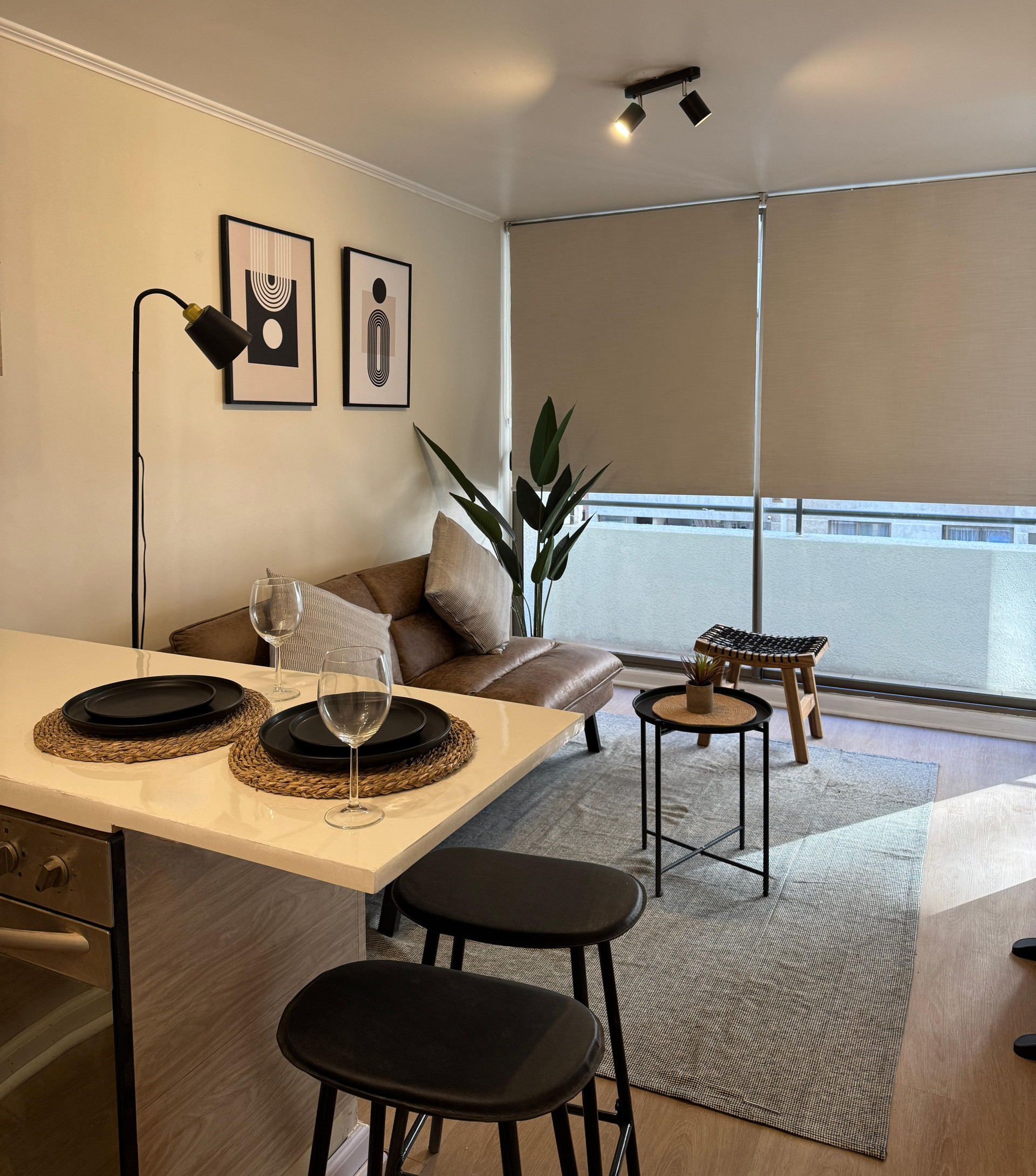 Equipamiento de Habitación Elegante y cómodo departamento