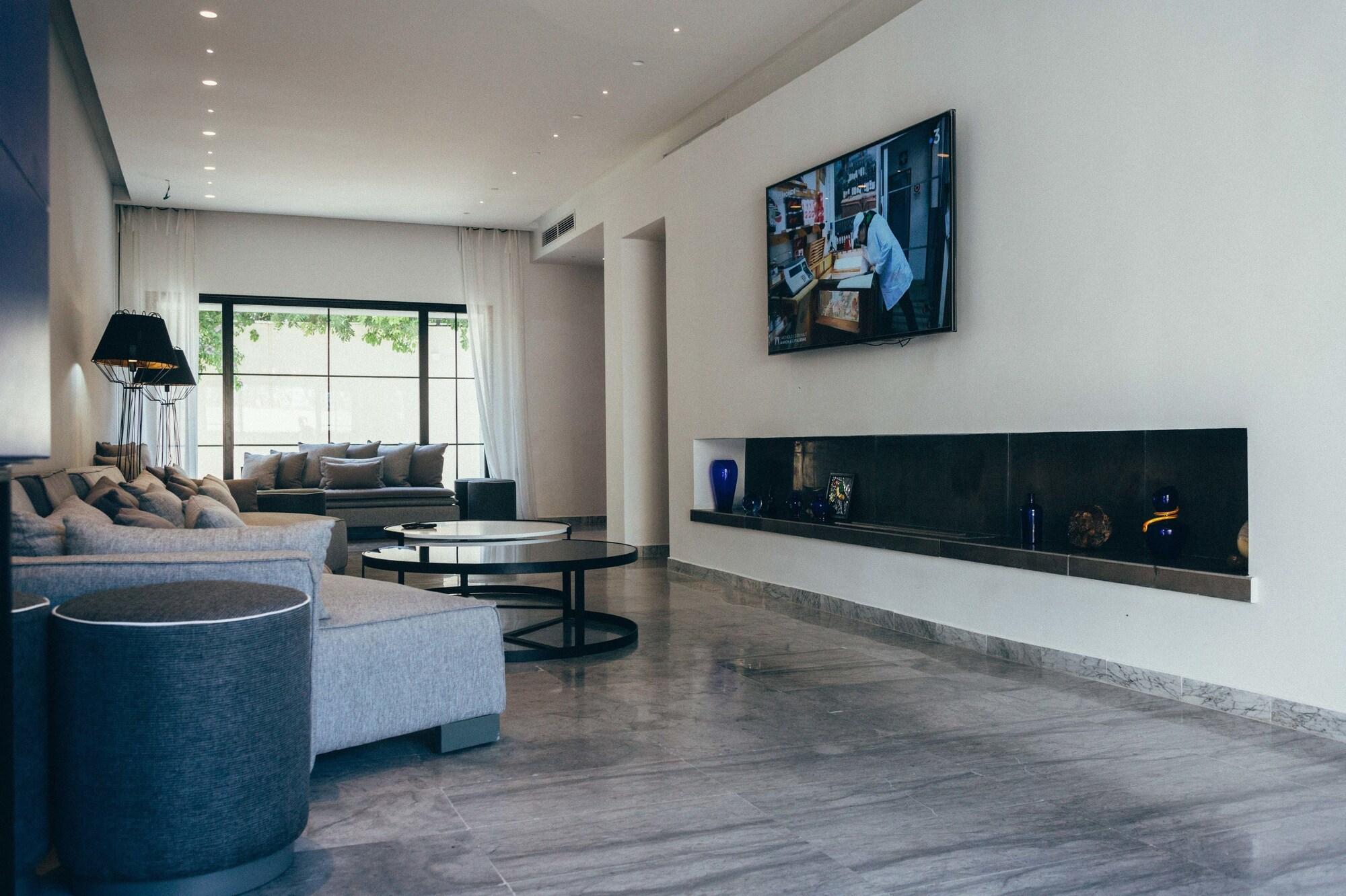 Vista Lobby Villa Bon Accueil