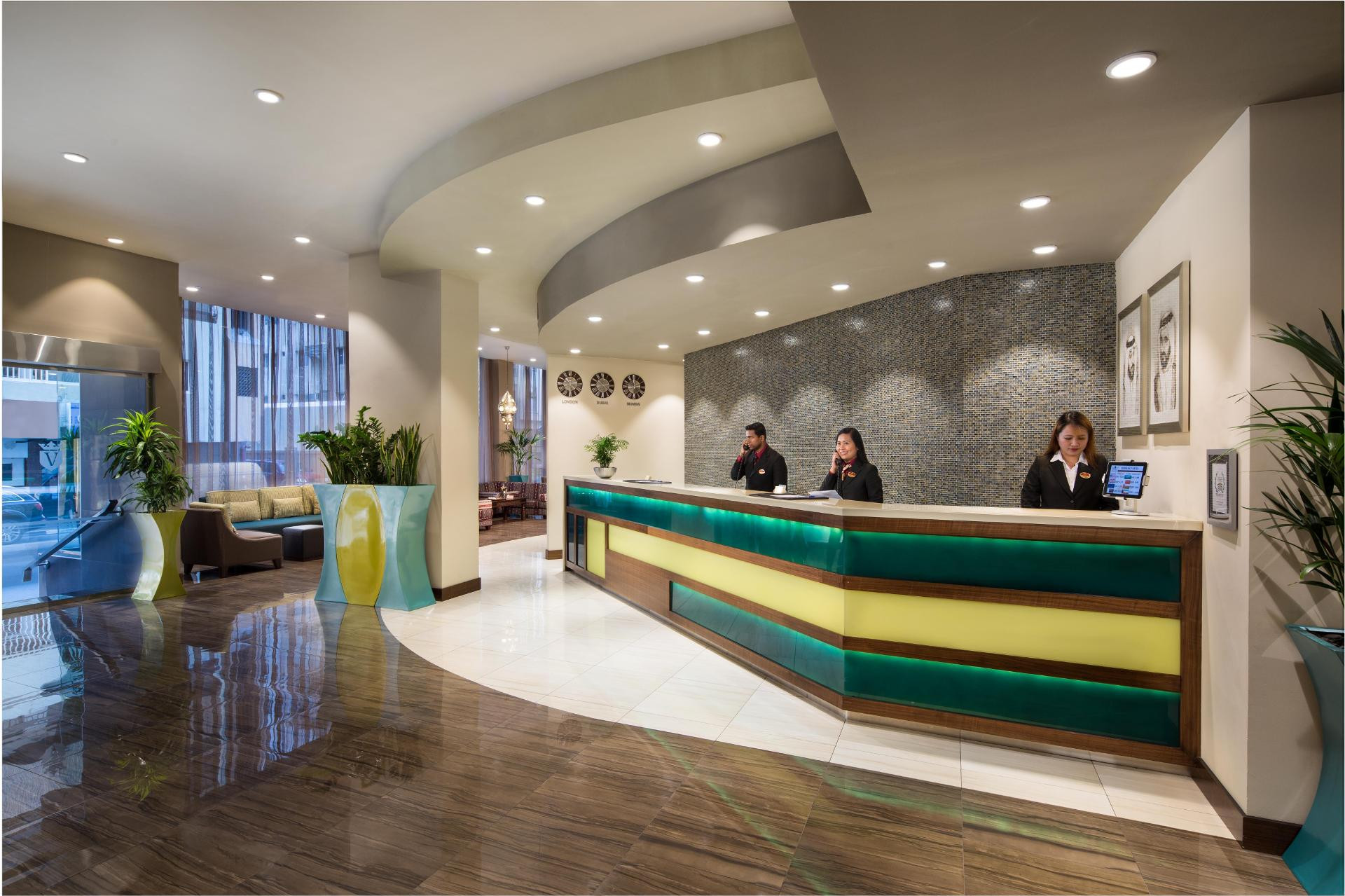 Vista Lobby Savoy Central Hotel Apartments
