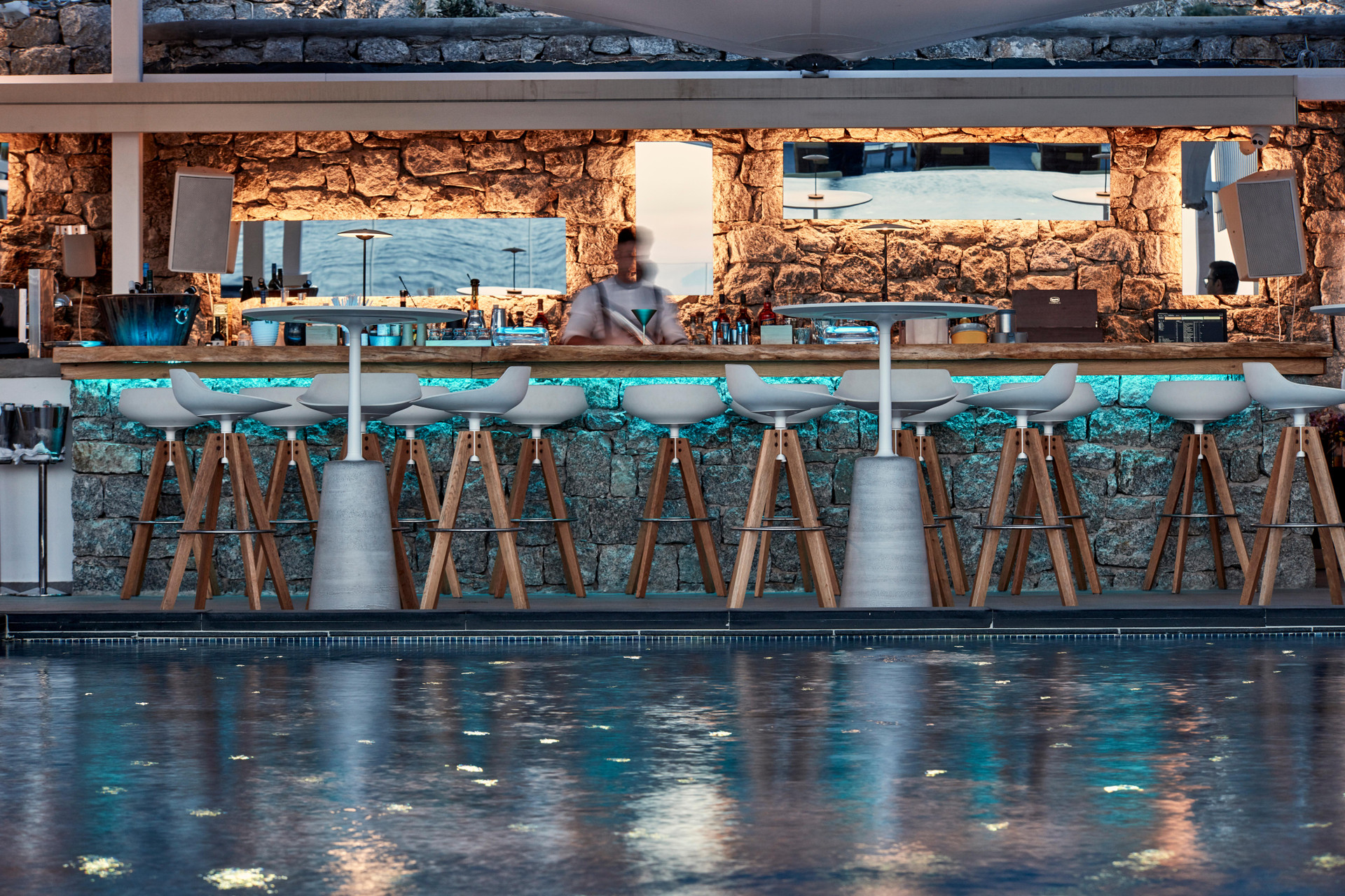Bar/Salón Myconian Korali Relais & Chateaux