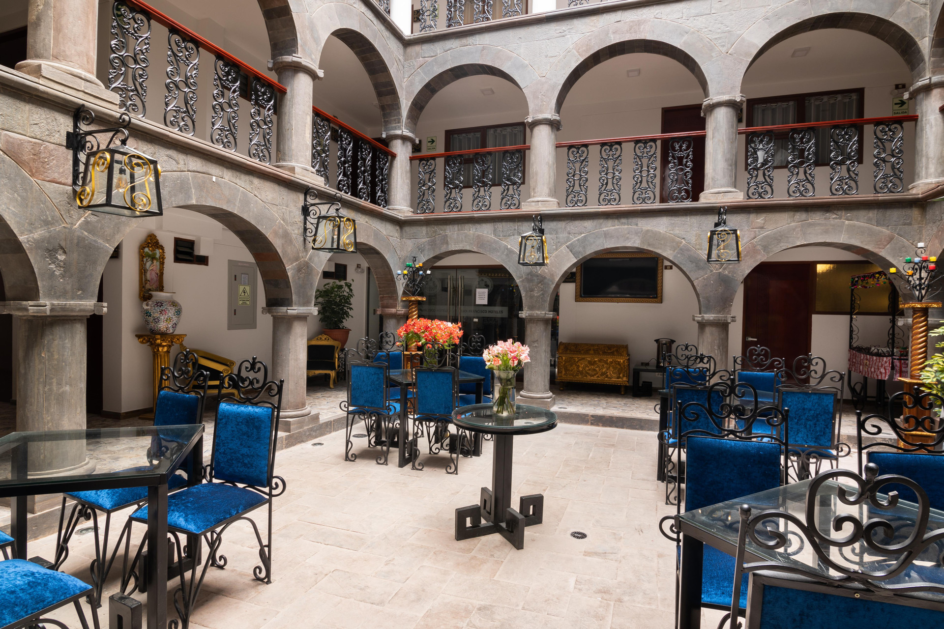 Vista Lobby Hotel Hacienda Cusco