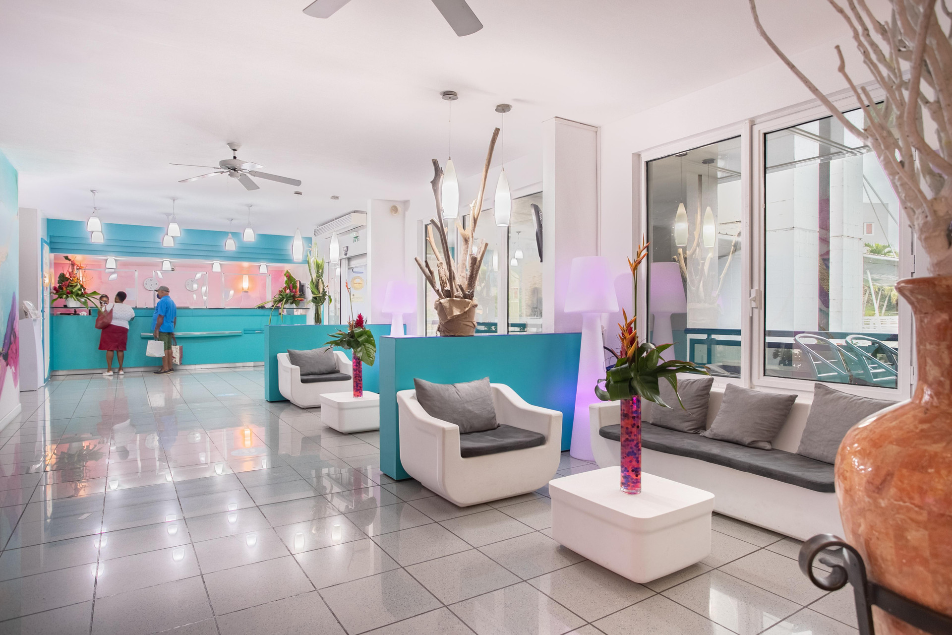 Vista Lobby Karibea Valmenière Hôtel