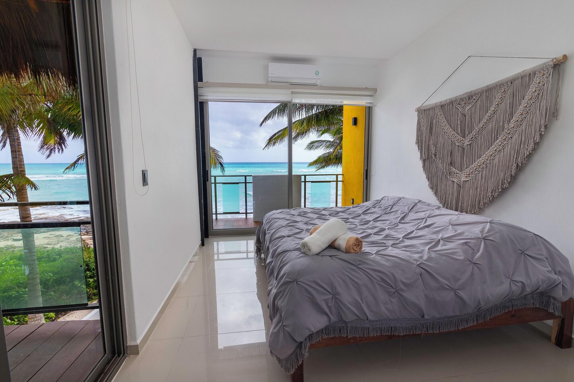 Habitación Angelina 28 Beachfront and Family Apartments - Modern and Relaxing Long Stays (20 min from Cancun Airport)
