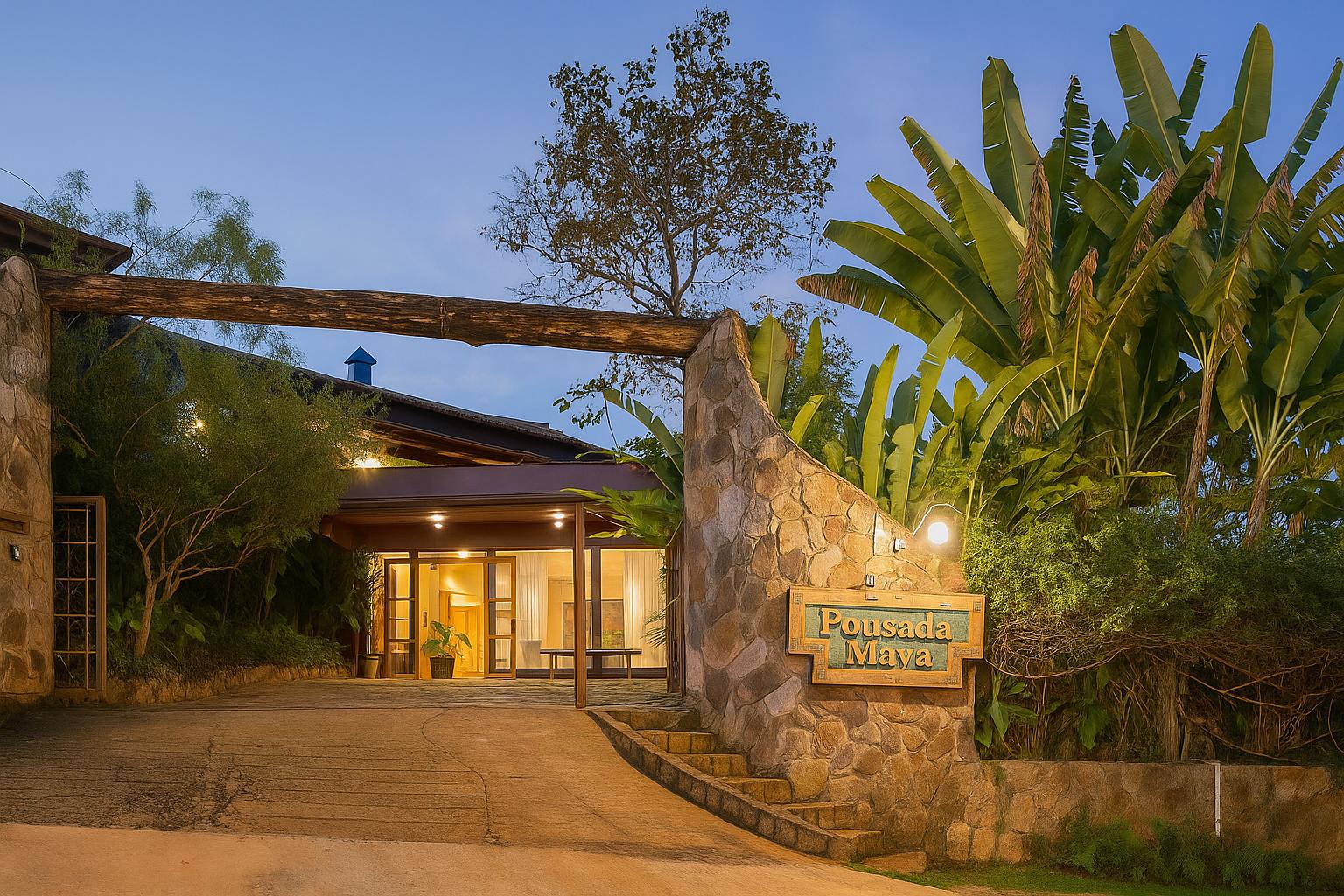Vista Exterior Pousada Maya