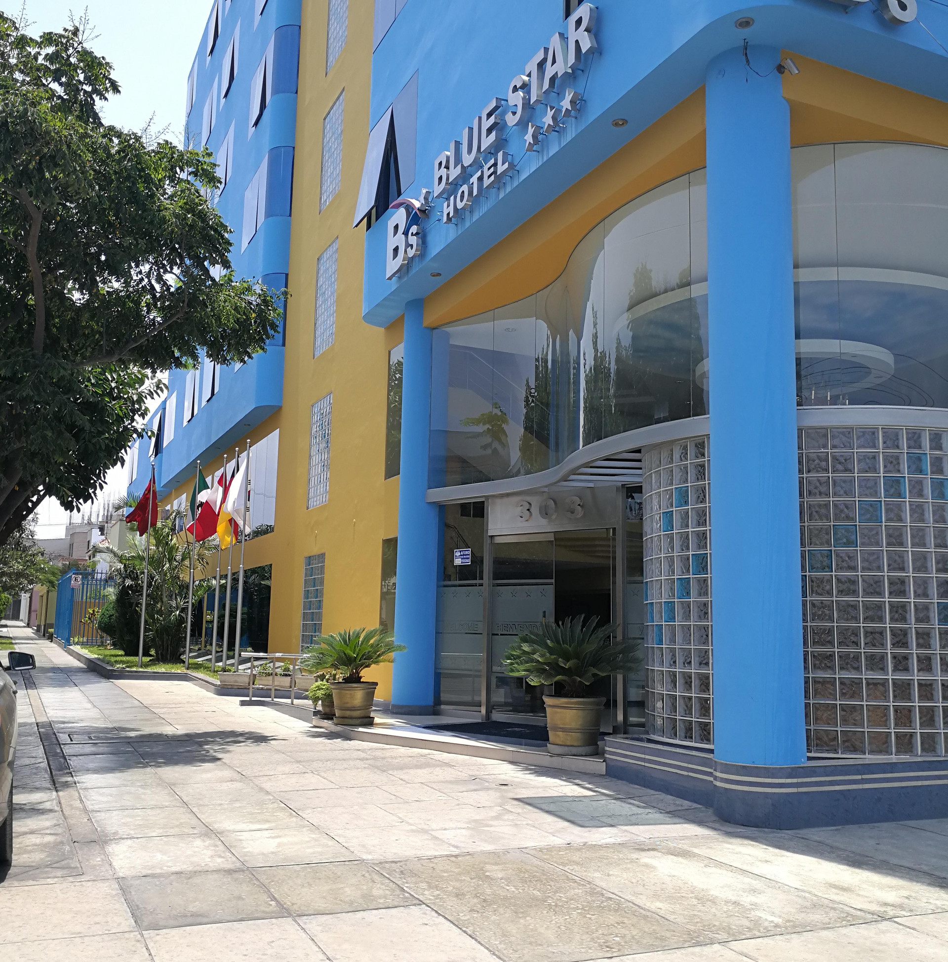 Vista Exterior Hotel Blue Star