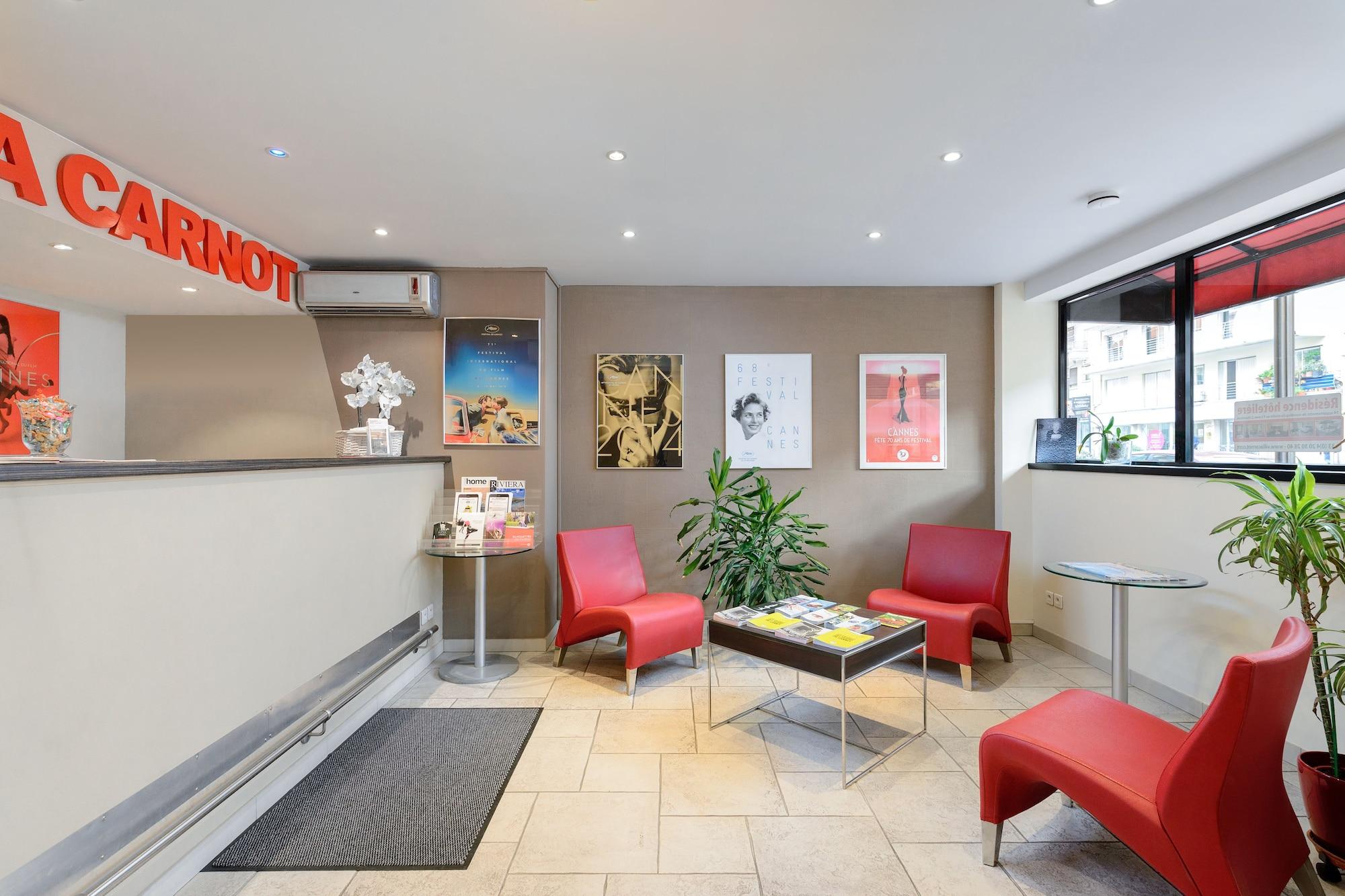 Vista Lobby Appart’Hôtel La Villa Carnot Cannes