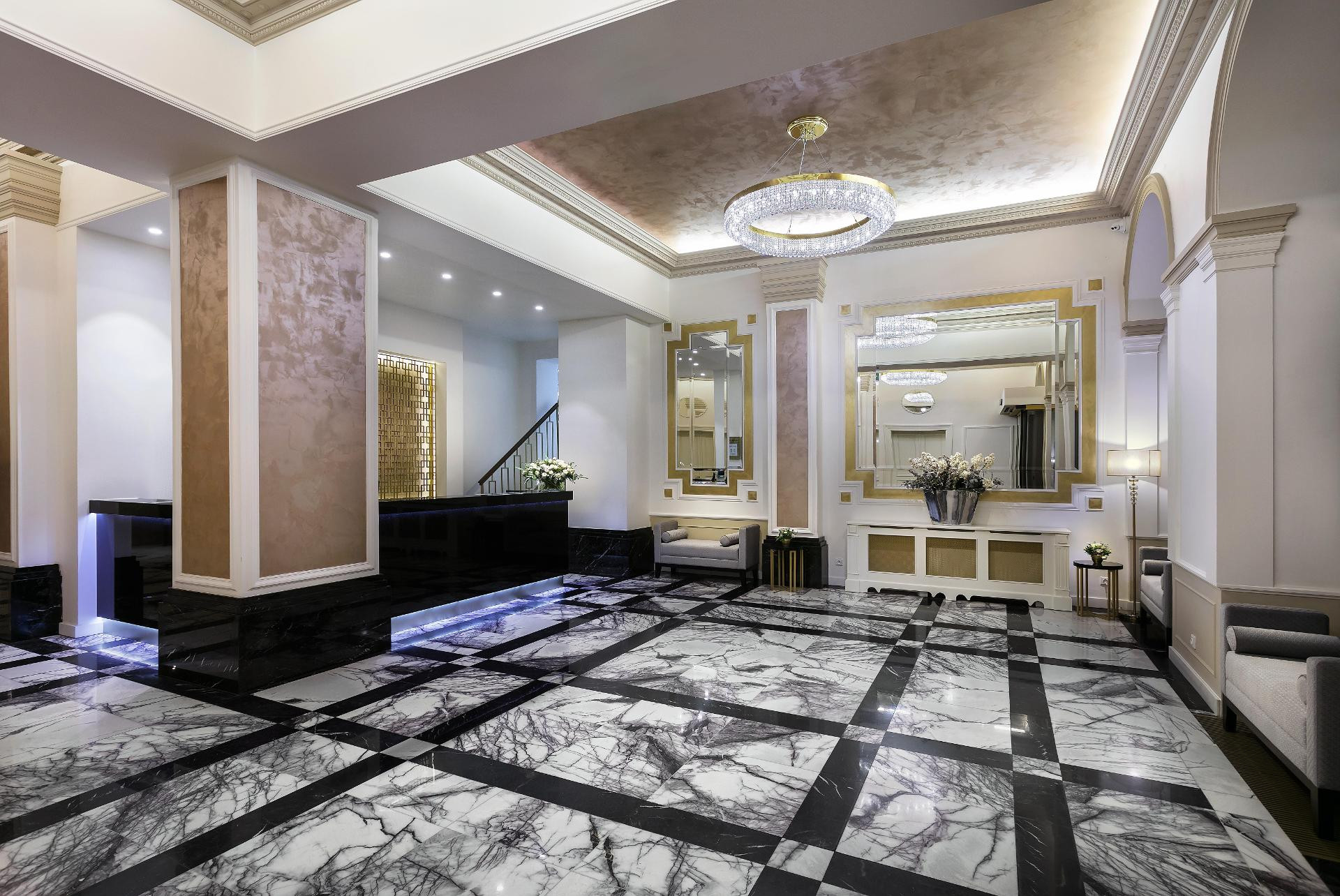 Vista Lobby Cosmopolitan Hotel Prague