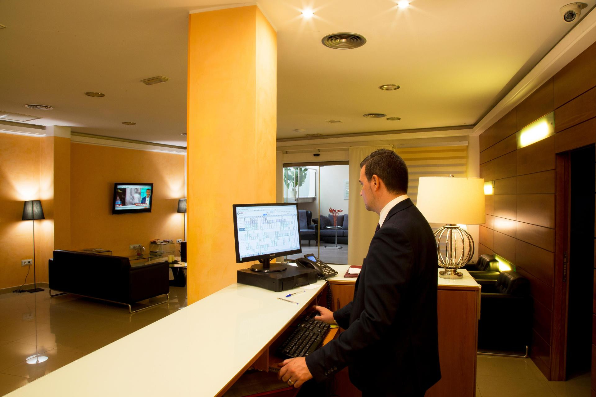 Vista Lobby Hotel Córdoba Centro