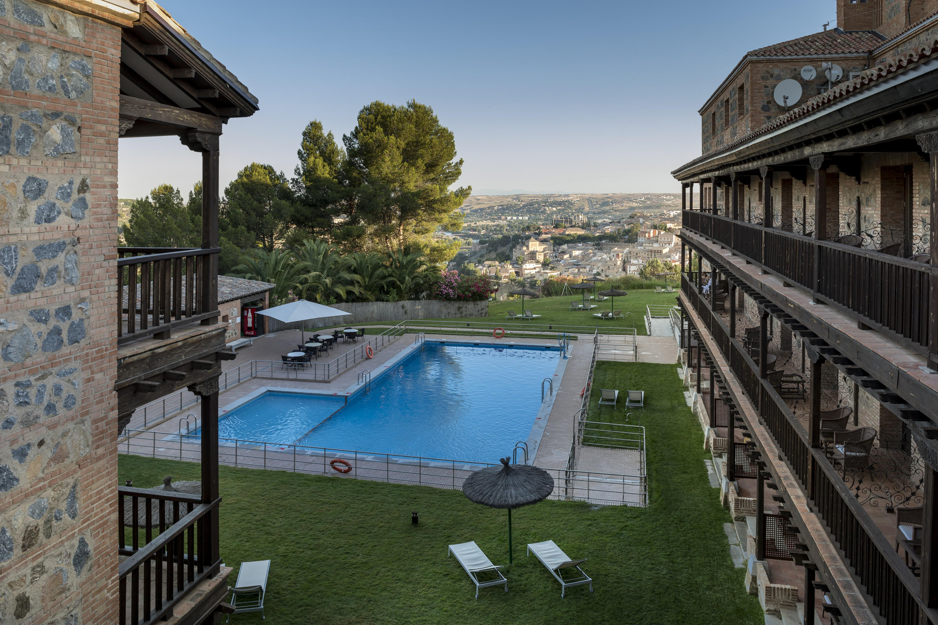 Vista da piscina Parador de Toledo