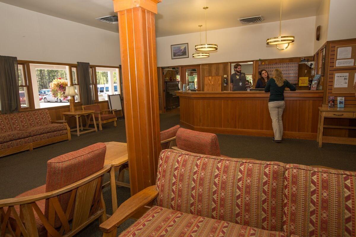 Vista Lobby Swiftcurrent Motor Inn and Cabins - Inside the Park