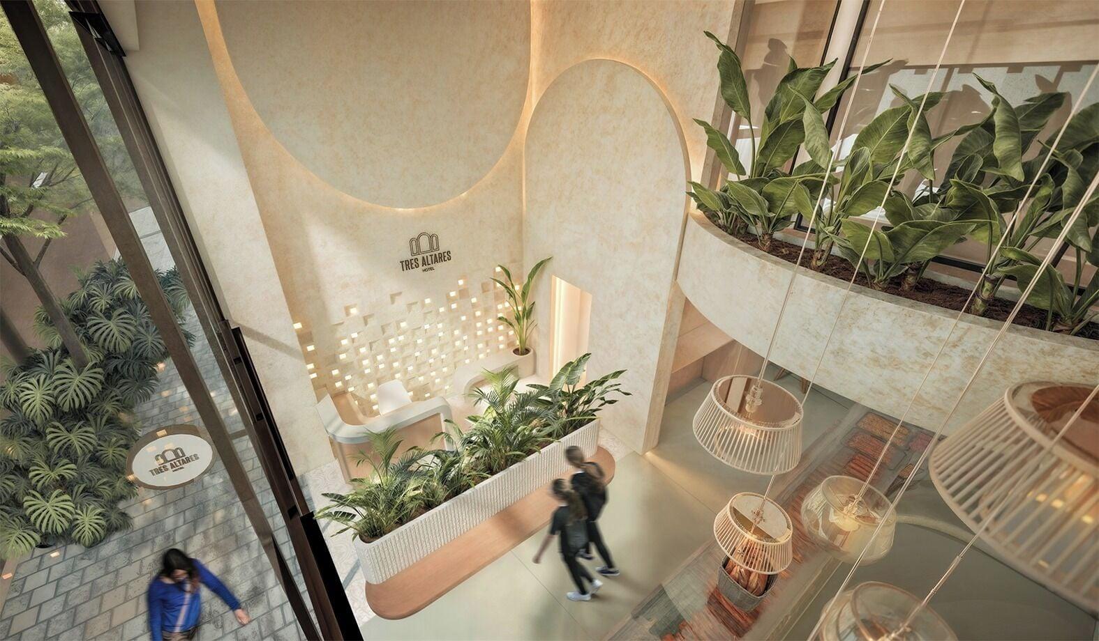 Vista Lobby Hotel Tres Altares Sabaneta