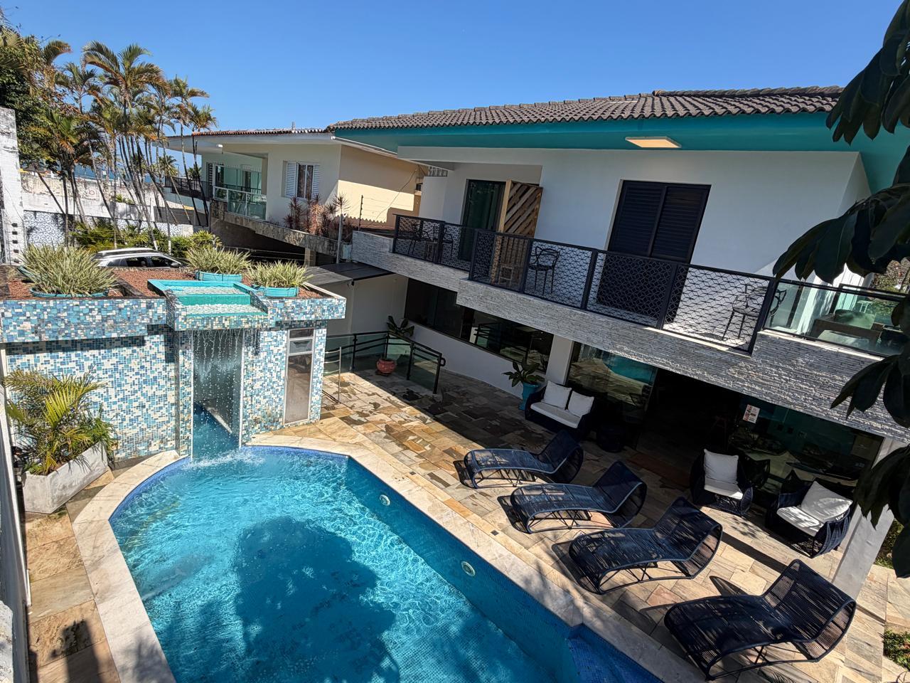Vista da piscina Santa Rita Pousada