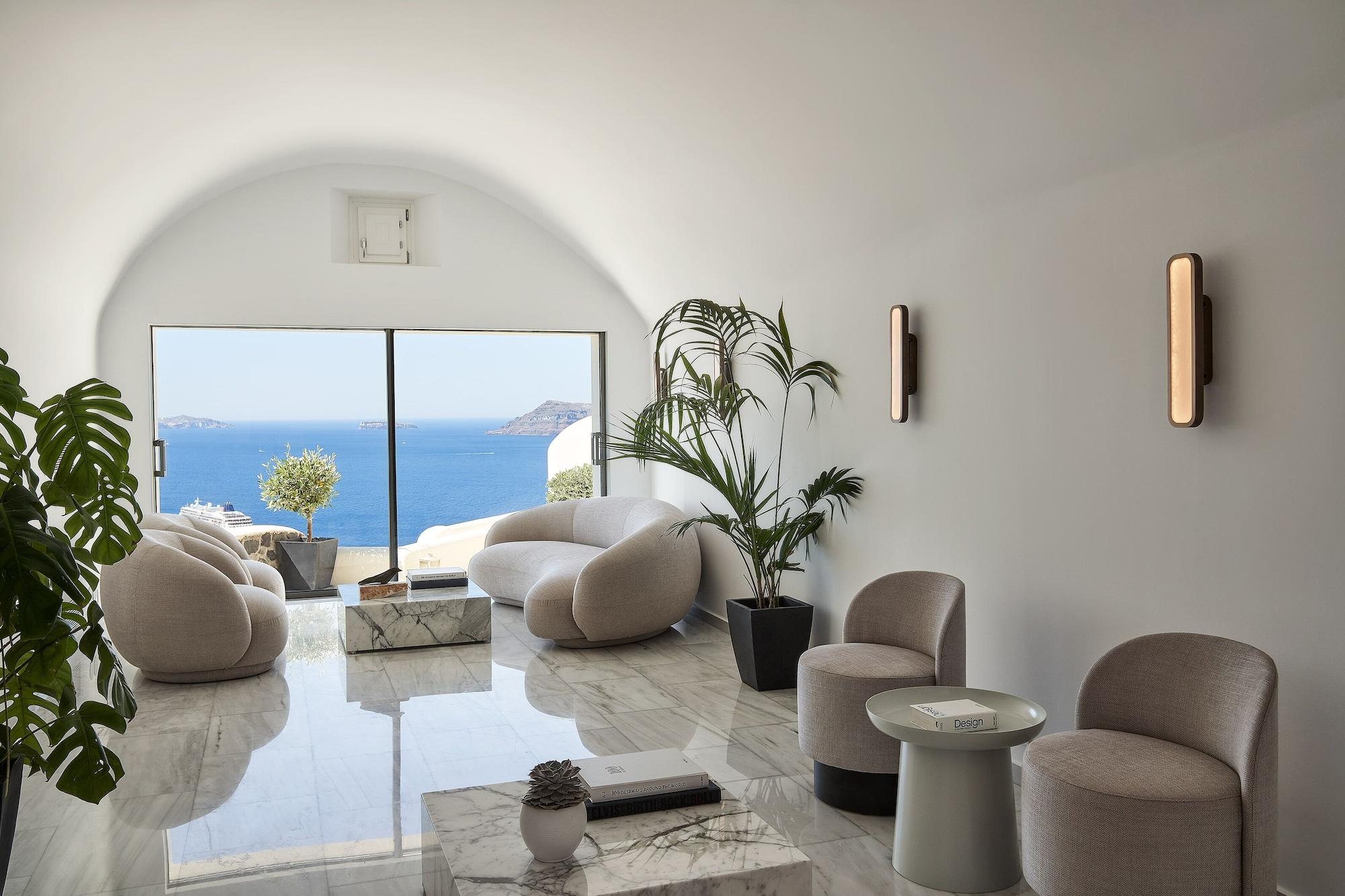 Vista Lobby Canaves Oia Suites - Small Luxury Hotels of the World