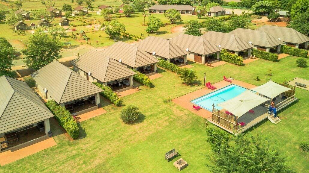 Vista Exterior Kruger View Chalets