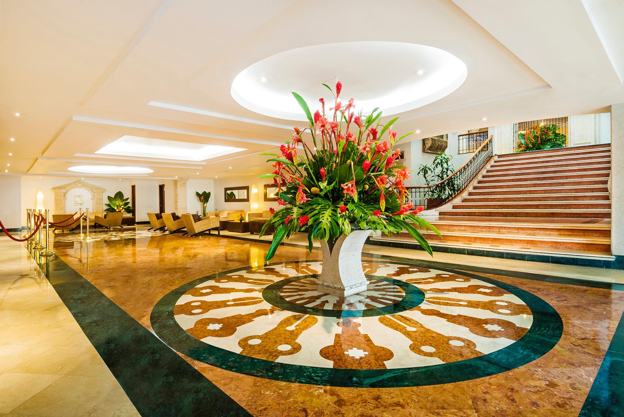 Vista Lobby Hotel Almirante Cartagena - Colombia