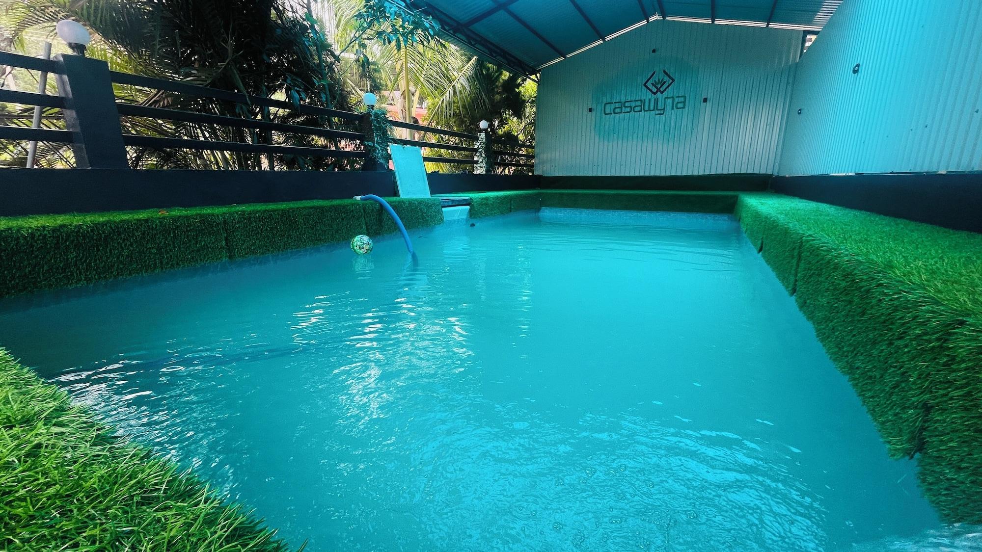 Vista Piscina Casa Wyna family Ayur center