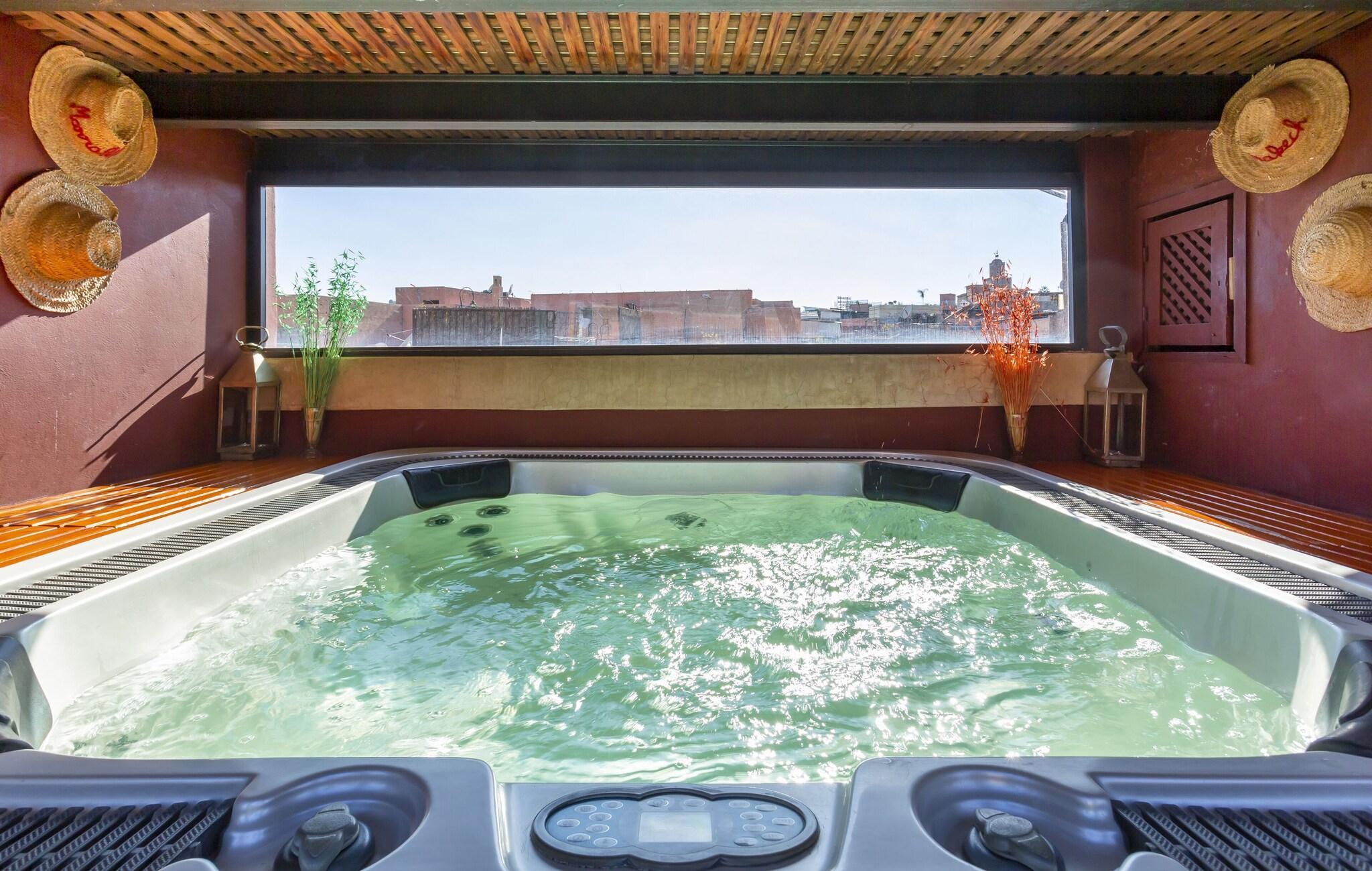 Vista Piscina Riad L Heure D A Ta