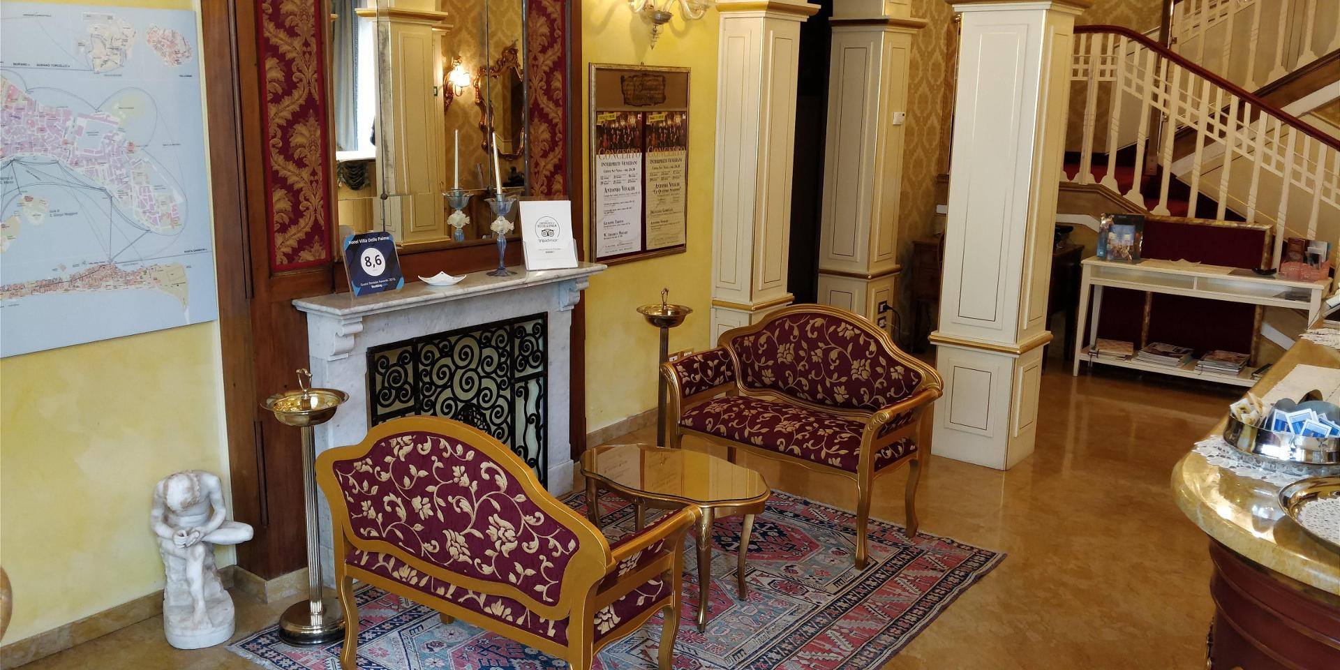 Vista Lobby Hotel Villa Delle Palme