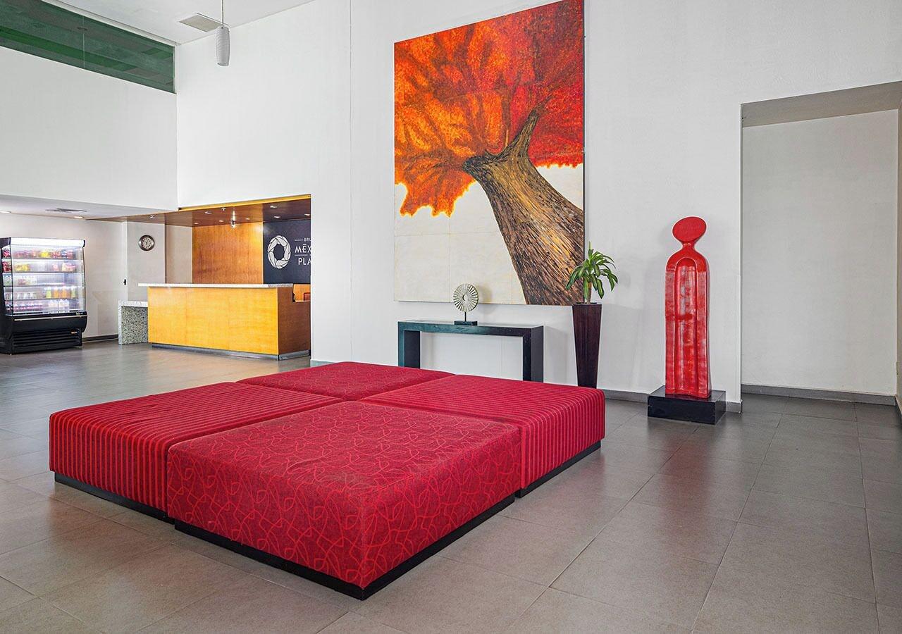 Vista Lobby Hotel México Plaza Celaya