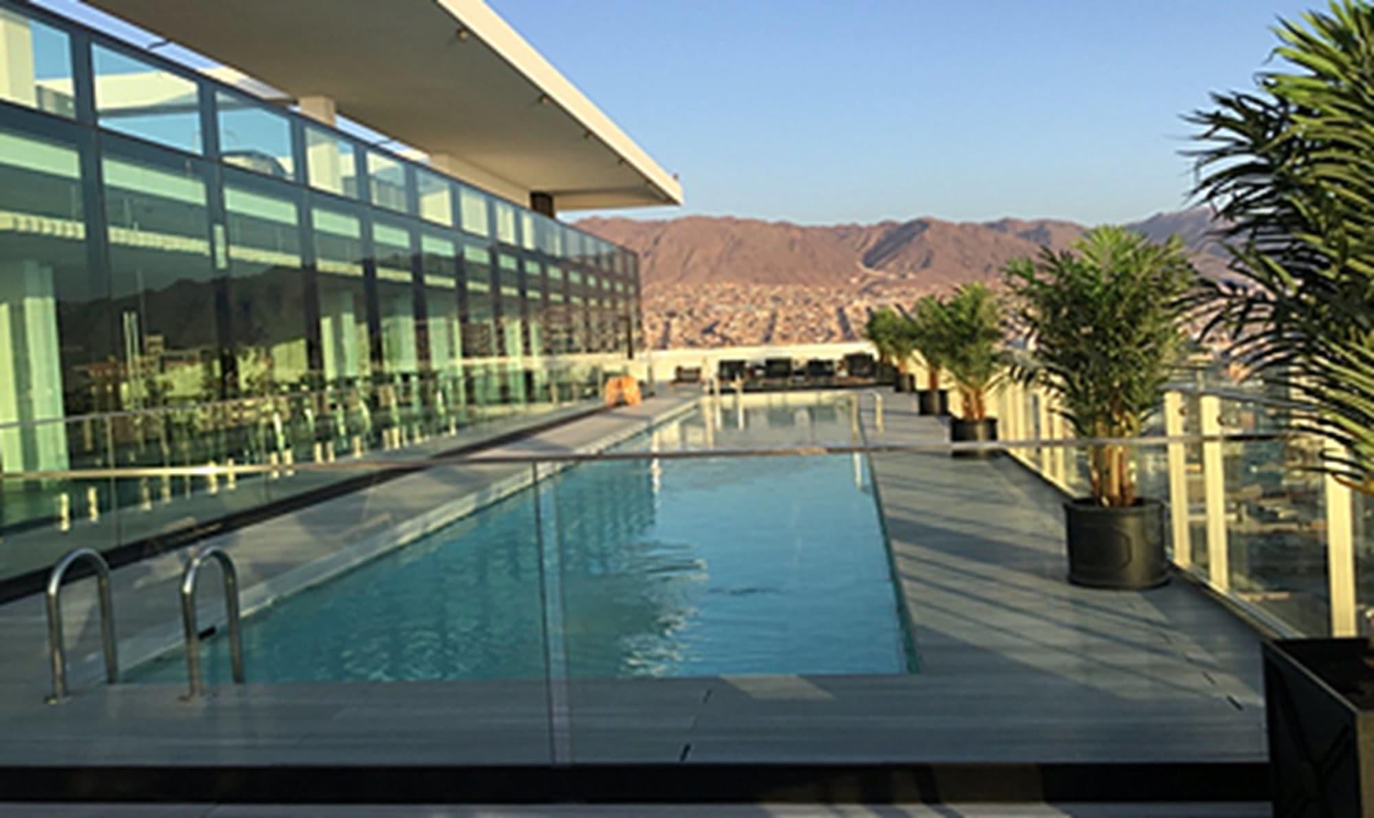 Vista Piscina EcoApart Antofagasta