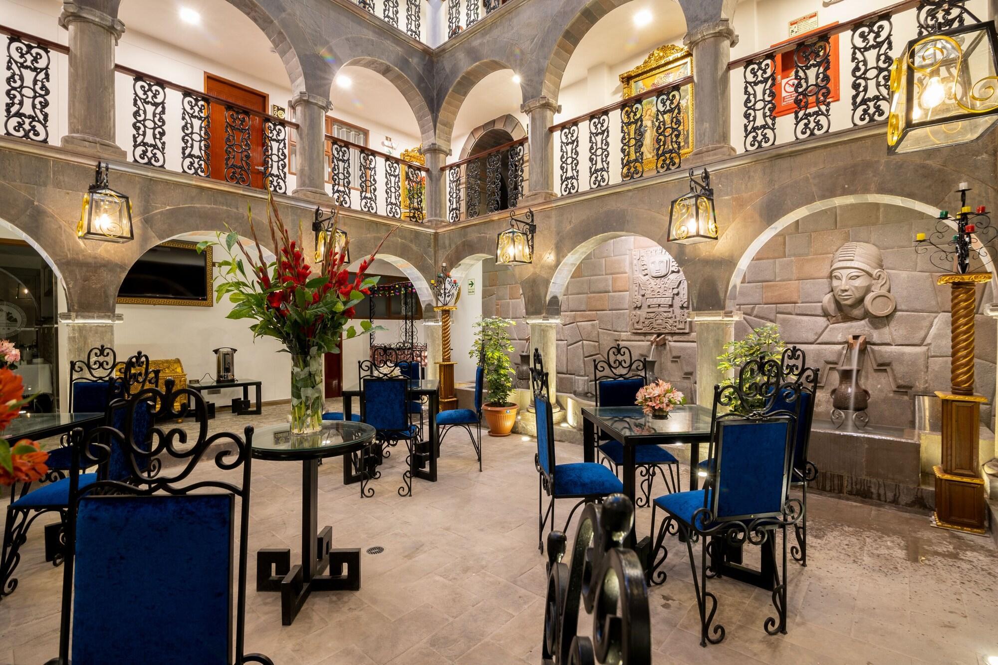 Vista Lobby Hotel Hacienda Cusco