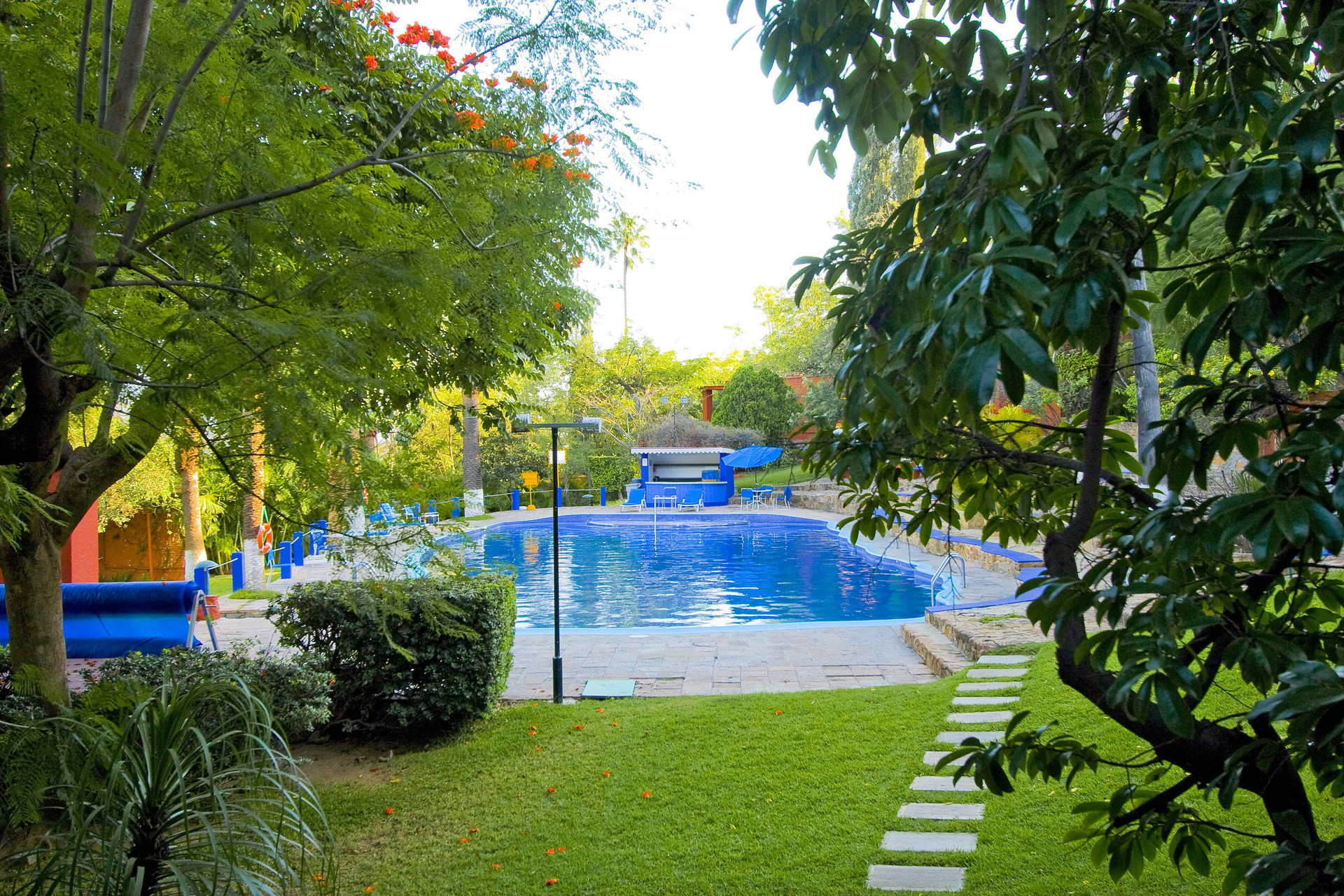 Vista da piscina Hotel Victoria Oaxaca