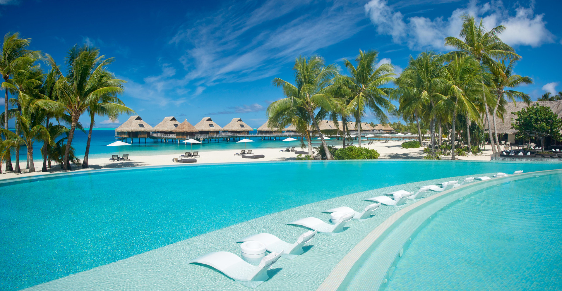 Vista Piscina Conrad Bora Bora Nui