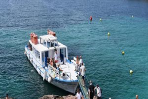 Actividad - Explora Sant Antoni - Playa Cala Salada en un barco tradicional de madera  Ida y vuelta