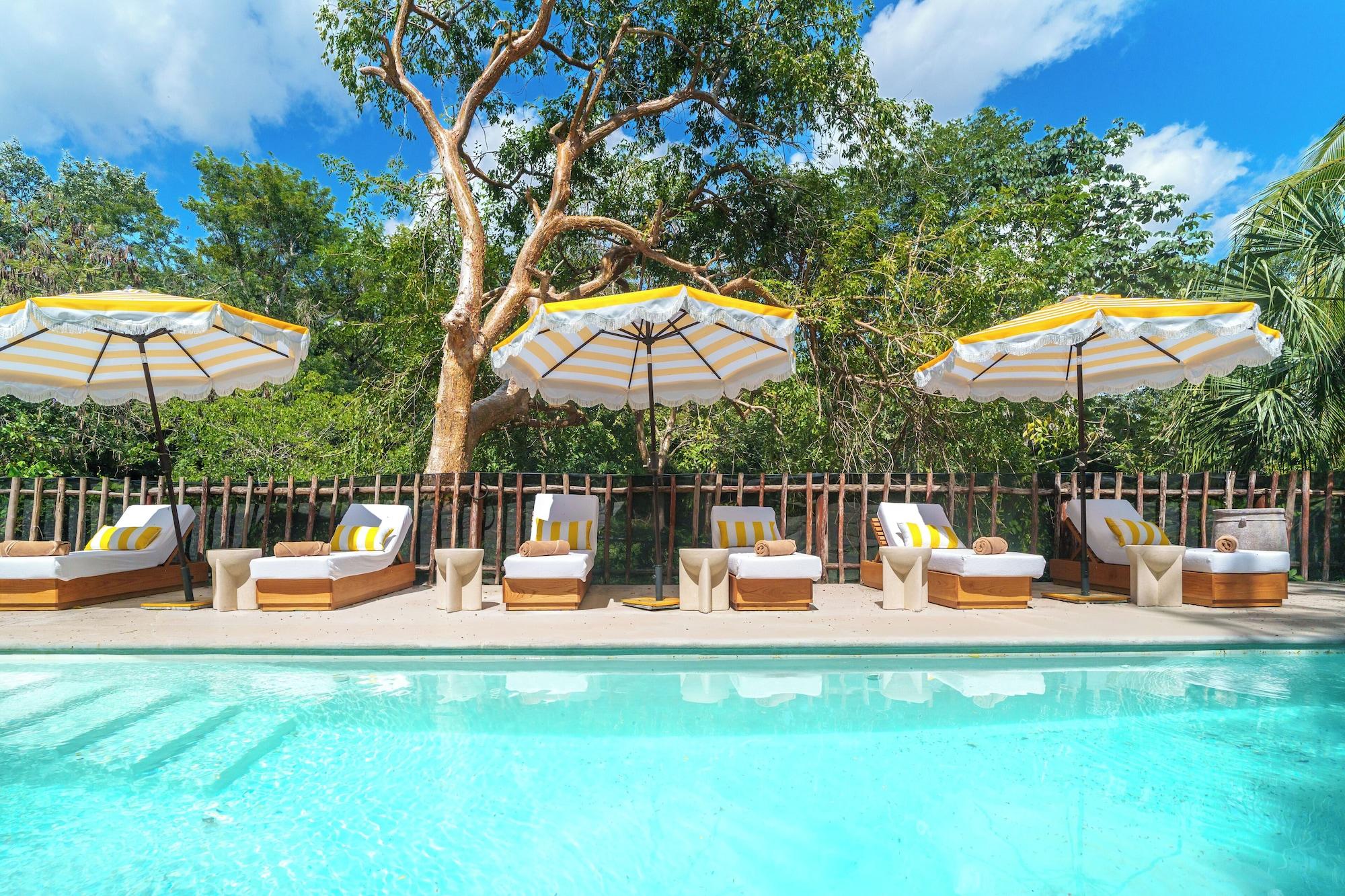 Vista Piscina Mikasa Bacalar Hotel Boutique, Lagoon Front