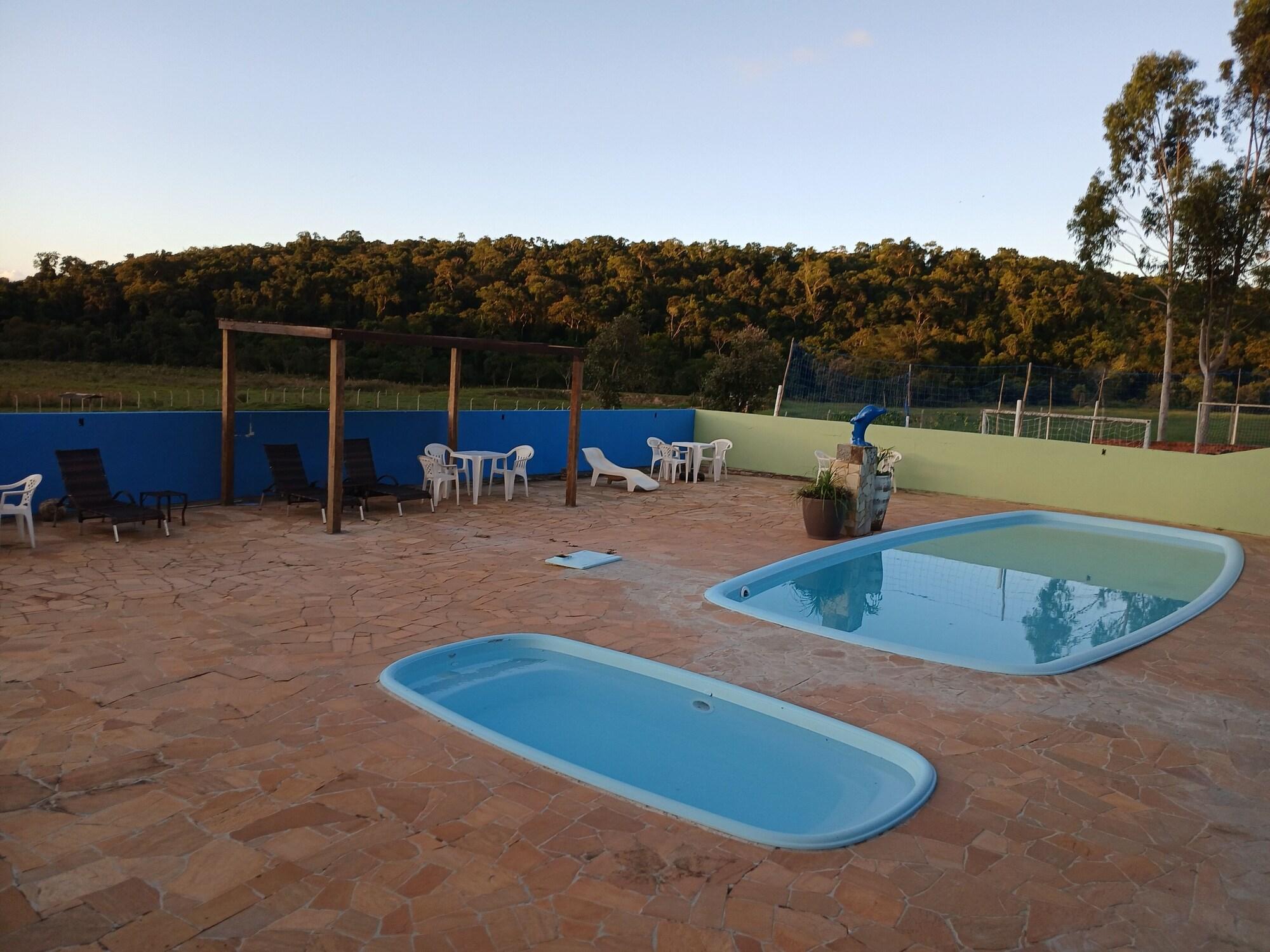 Vista Piscina Hotel Fazenda Recanto do Monte Alegre