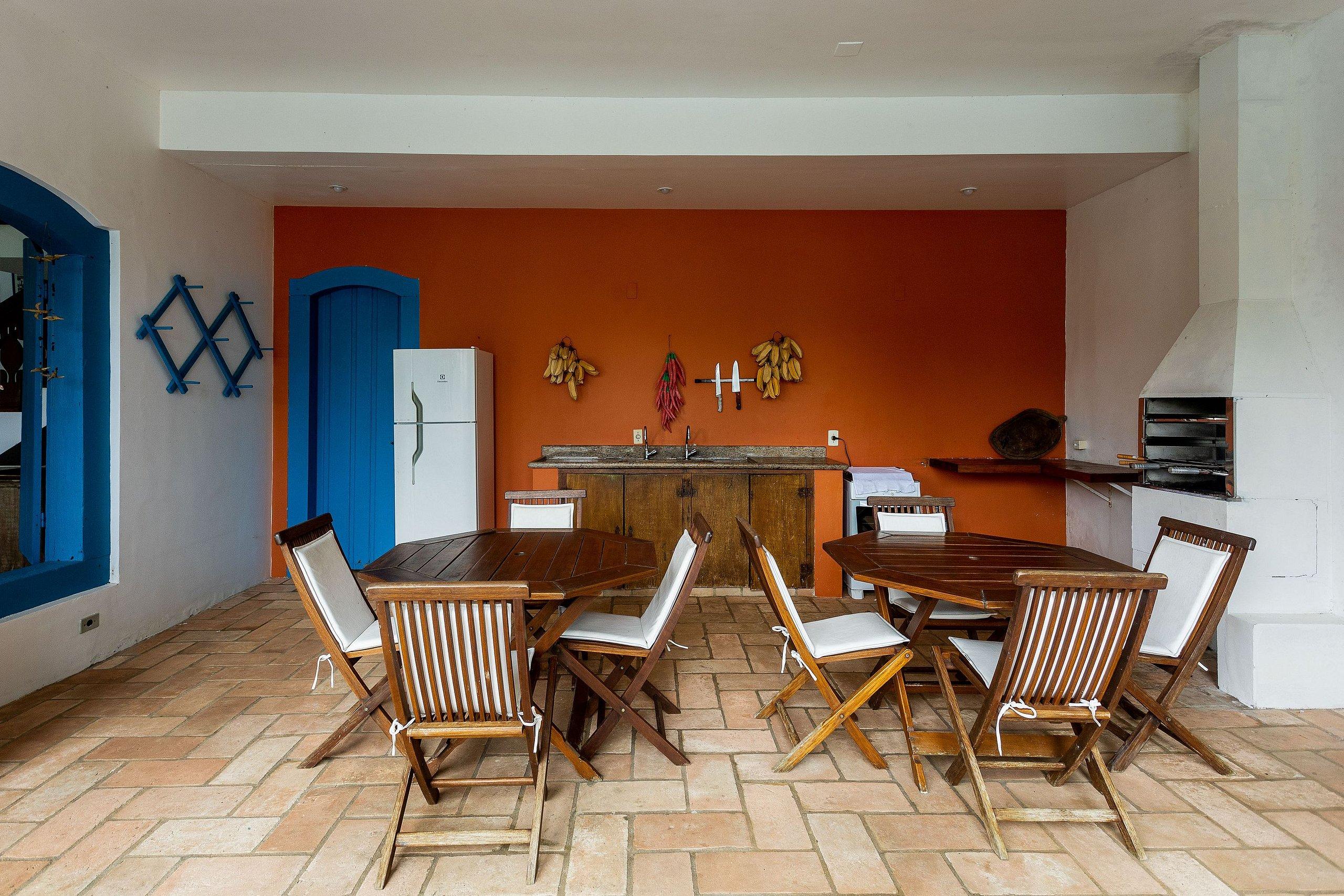 Bar/Salón Casa com piscina perto da Praia Domingas Dias
