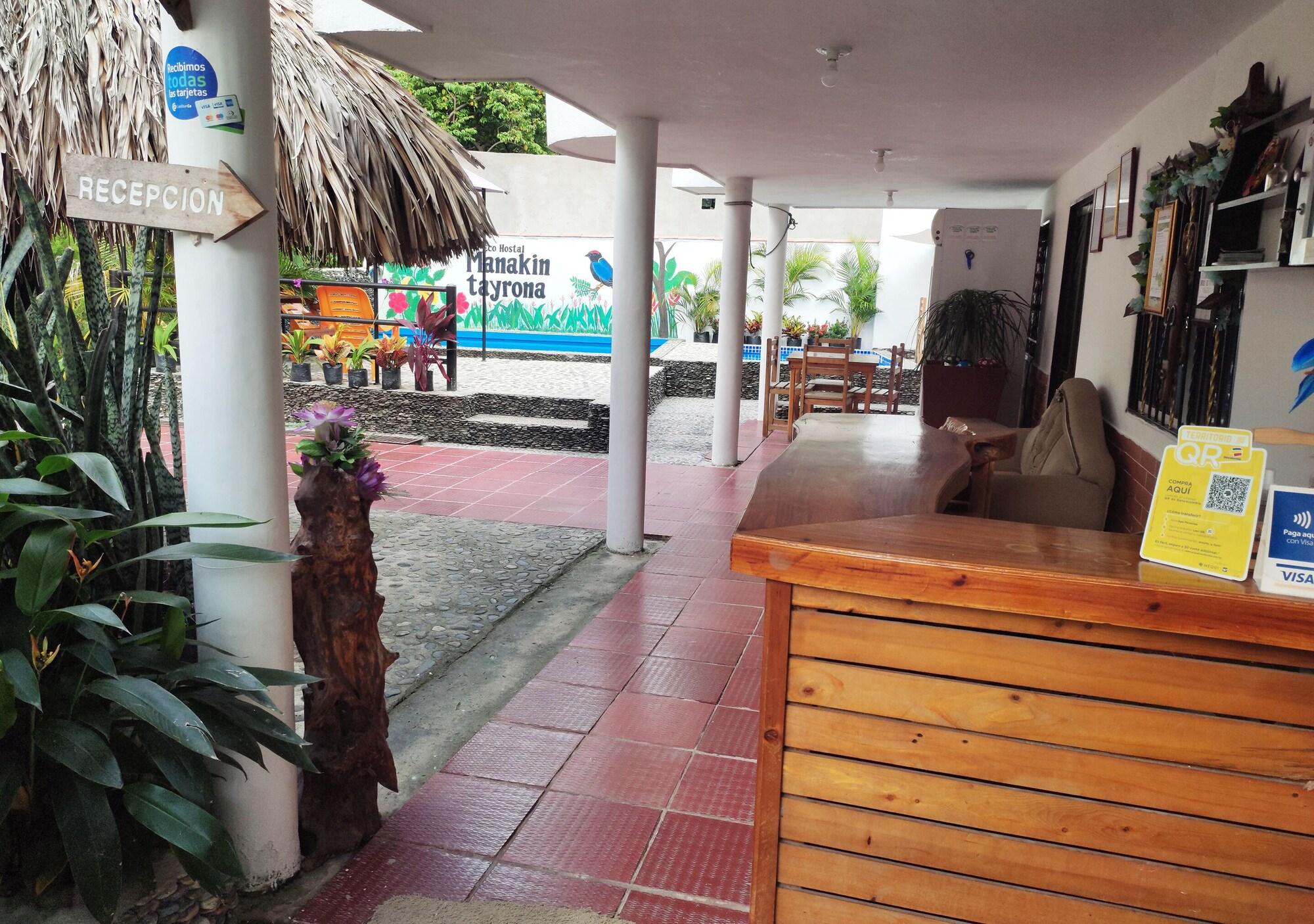 Vista Lobby Eco Hostal Manakin Tayrona