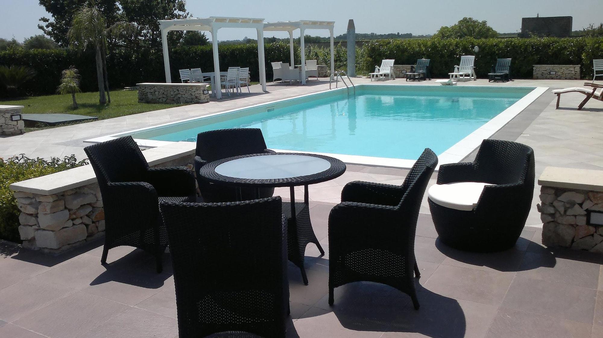 Vista Piscina Tenuta San Nicola