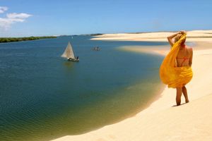 Actividad - Playa de Galinhos con barco