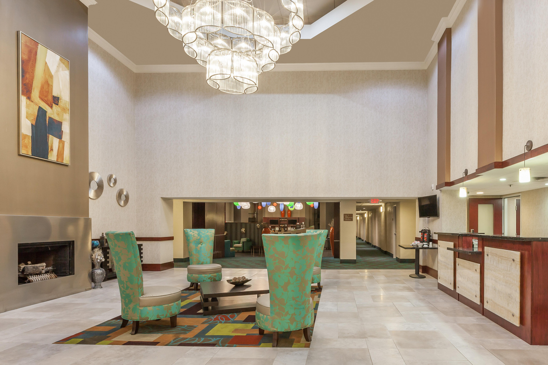 Vista Lobby Holiday Inn Hotel Suites Oklahoma City North