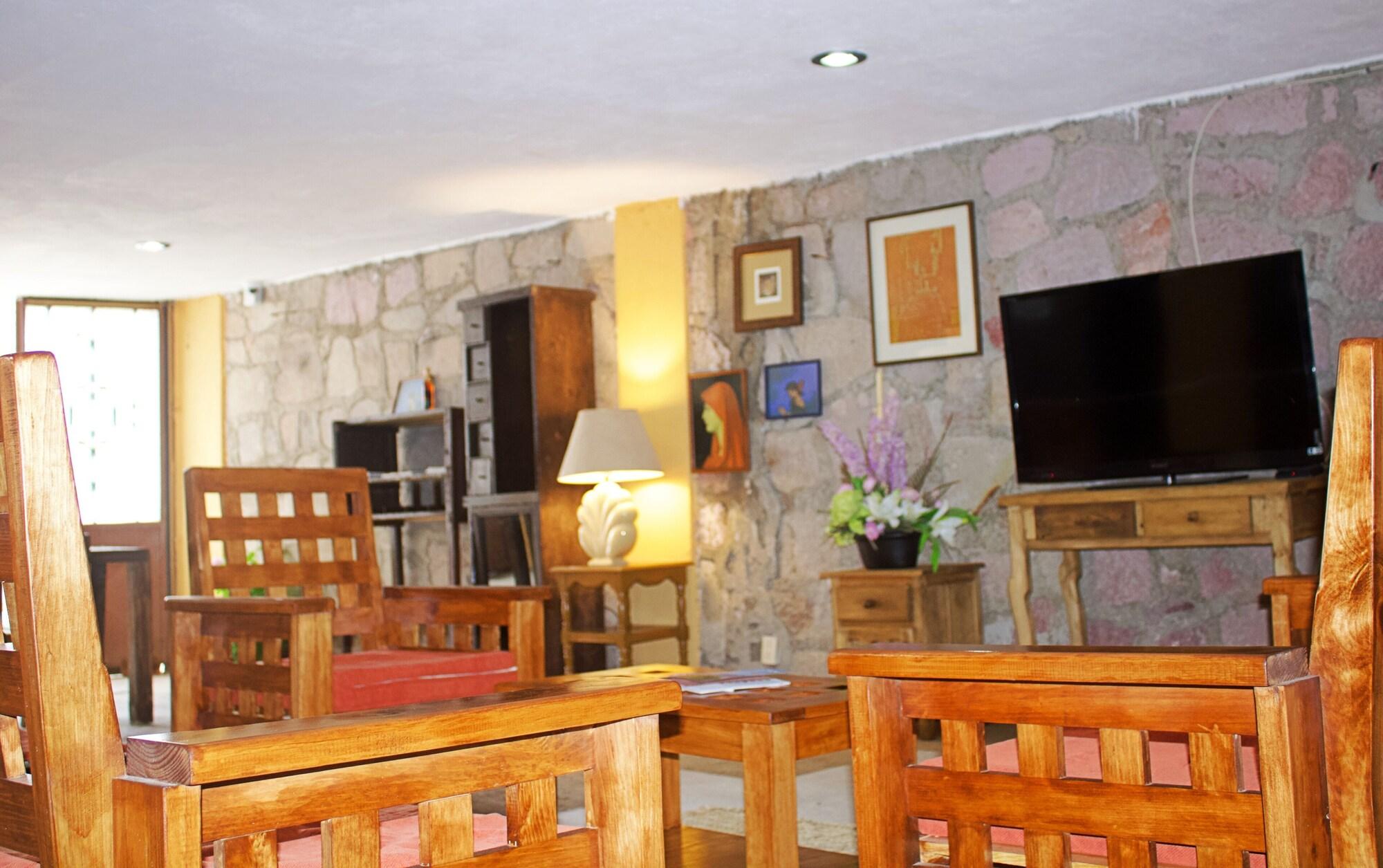 Vista Lobby Hostal Casa de las Margaritas Catedral