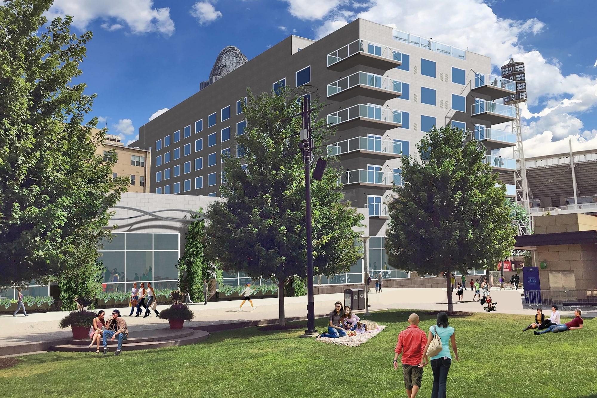 Vista Exterior AC Hotel by Marriott Cincinnati at The Banks