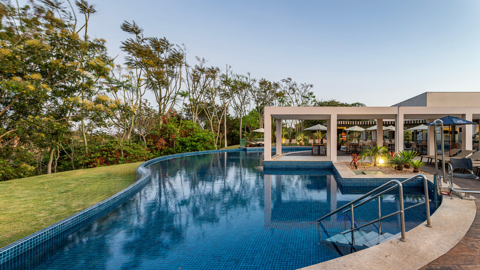 Vista Piscina Rio Quente Cristal Resorts