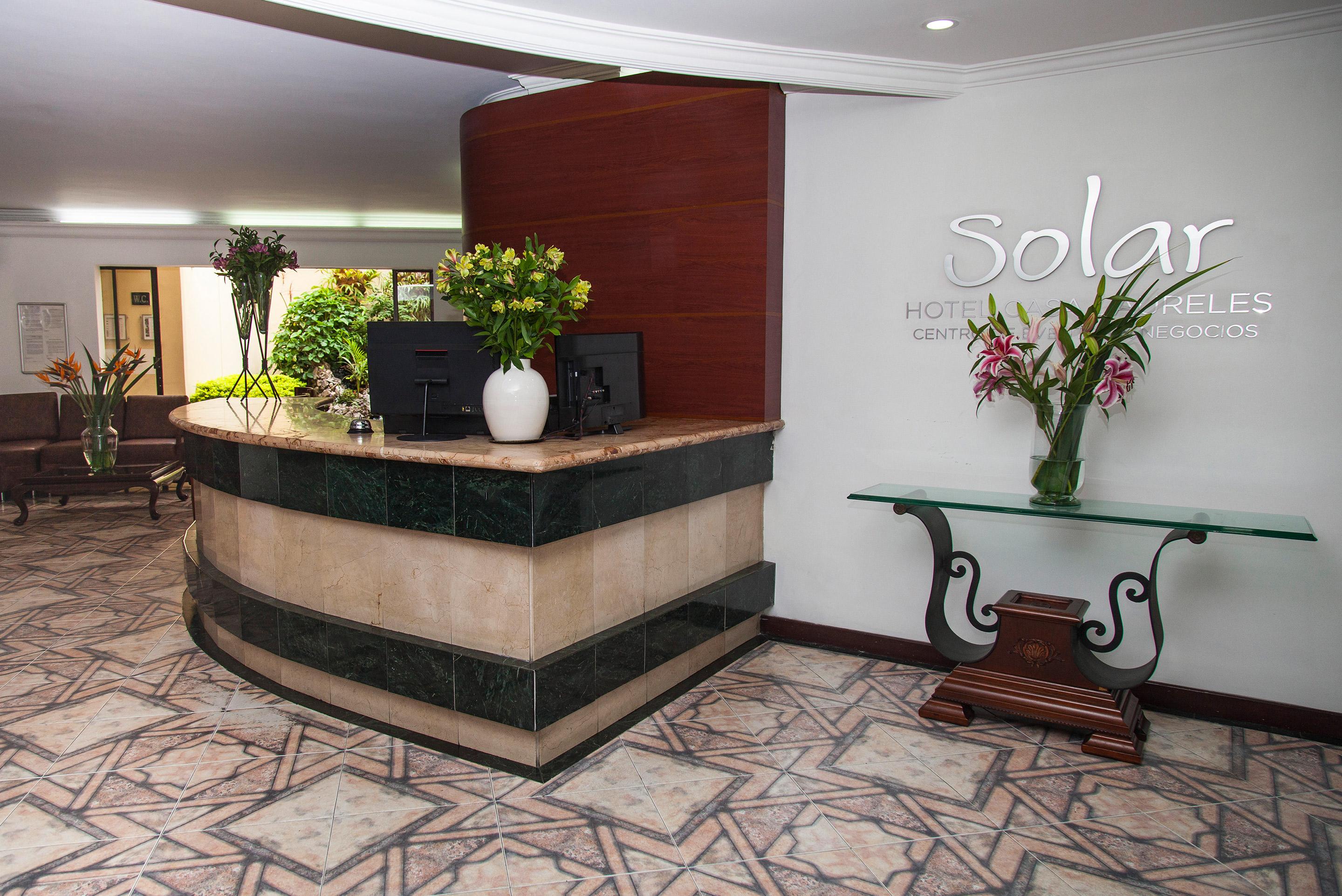 Vista Lobby Solar Hotel Casa Laureles