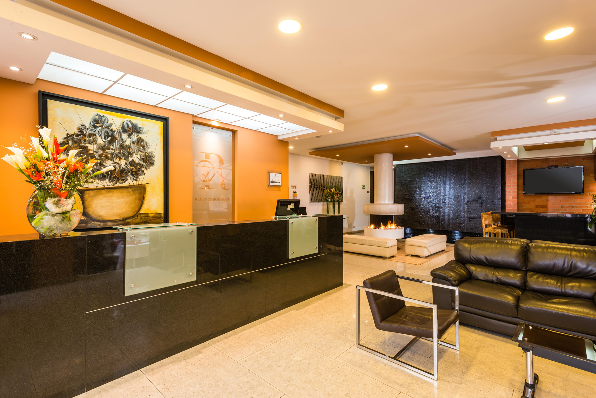Vista Lobby Hotel Apartamentos Regency La Feria