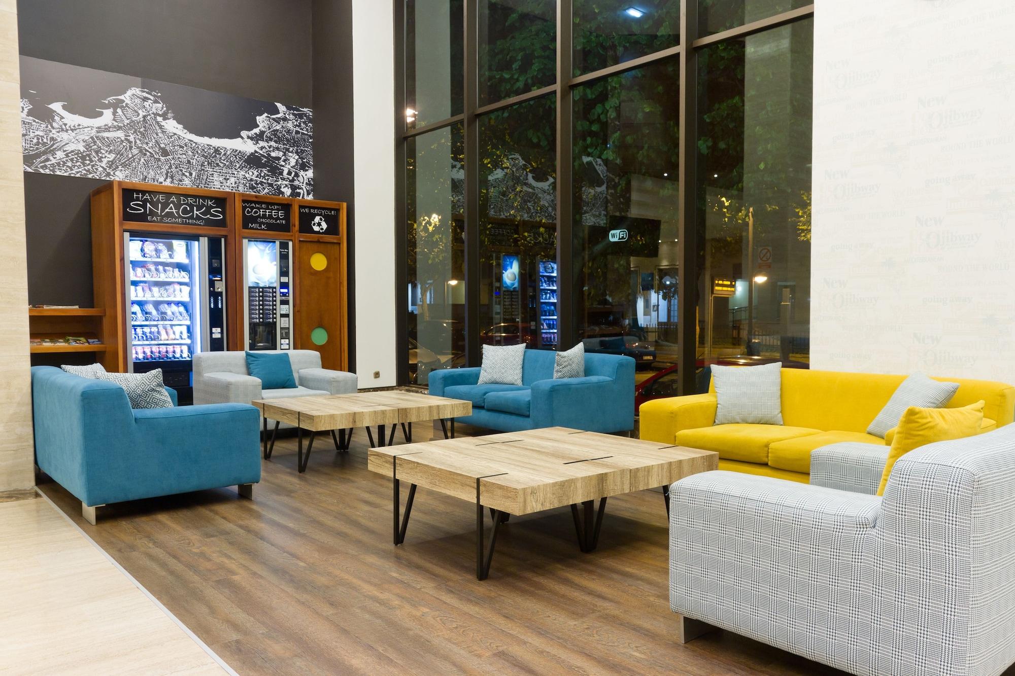 Vista Lobby Hotel Zentral Gijón Rey Pelayo