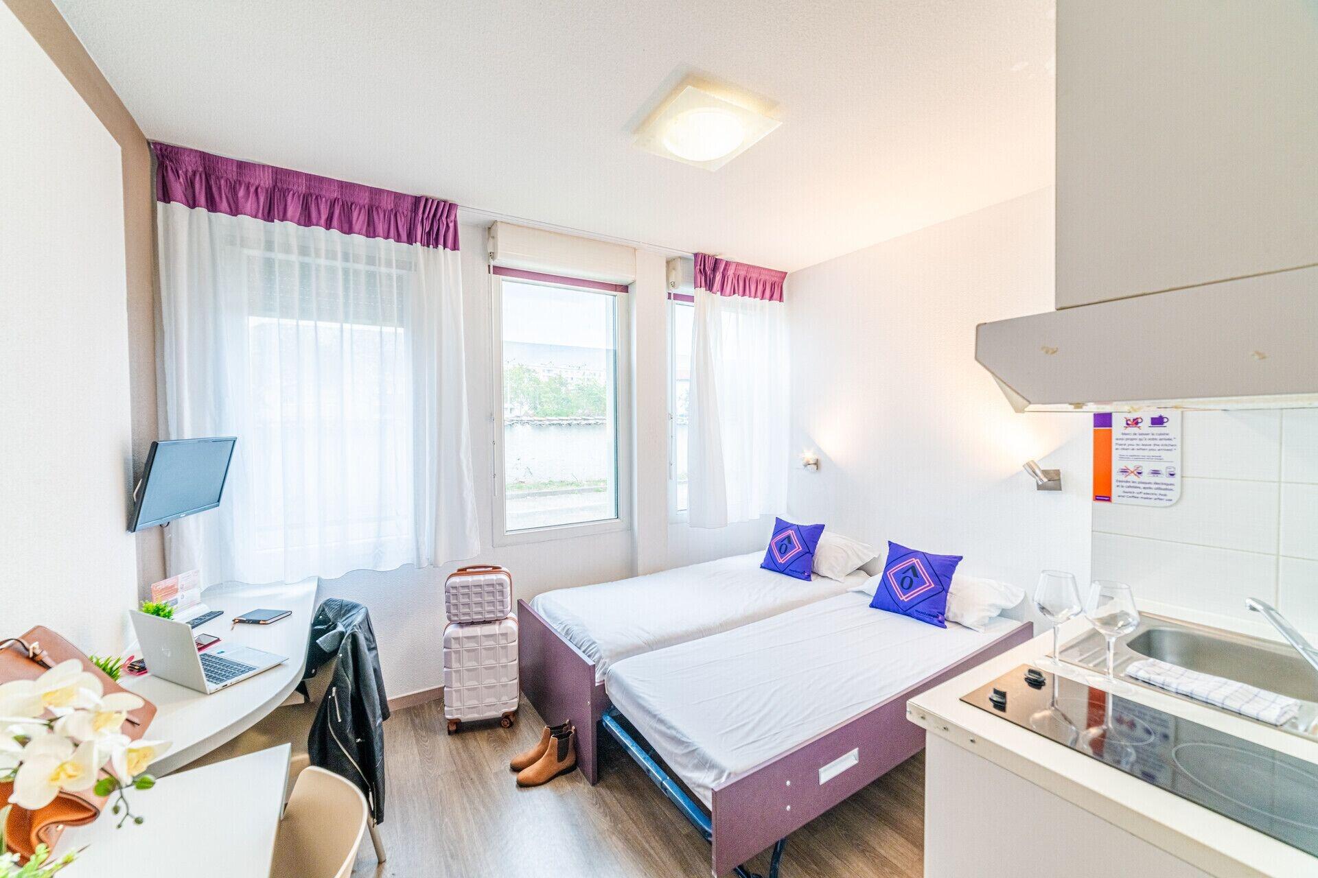 Equipamiento de Habitación Montempô Apparthôtel Lyon Sud
