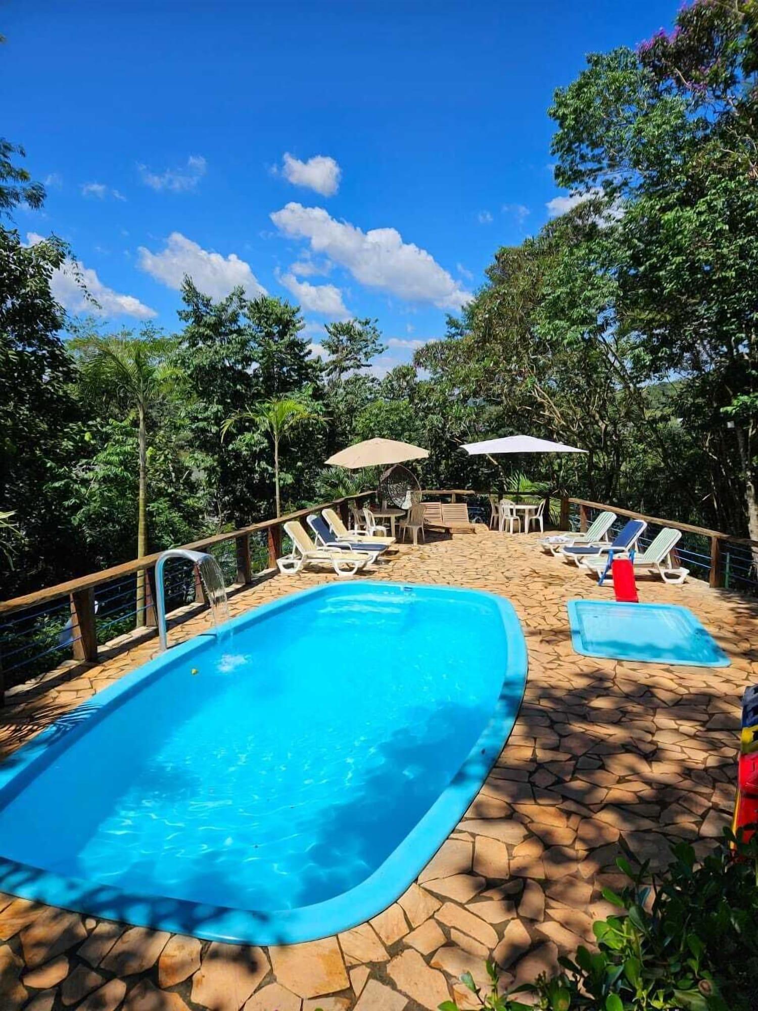 Vista Piscina Chales senhor dos trilhos